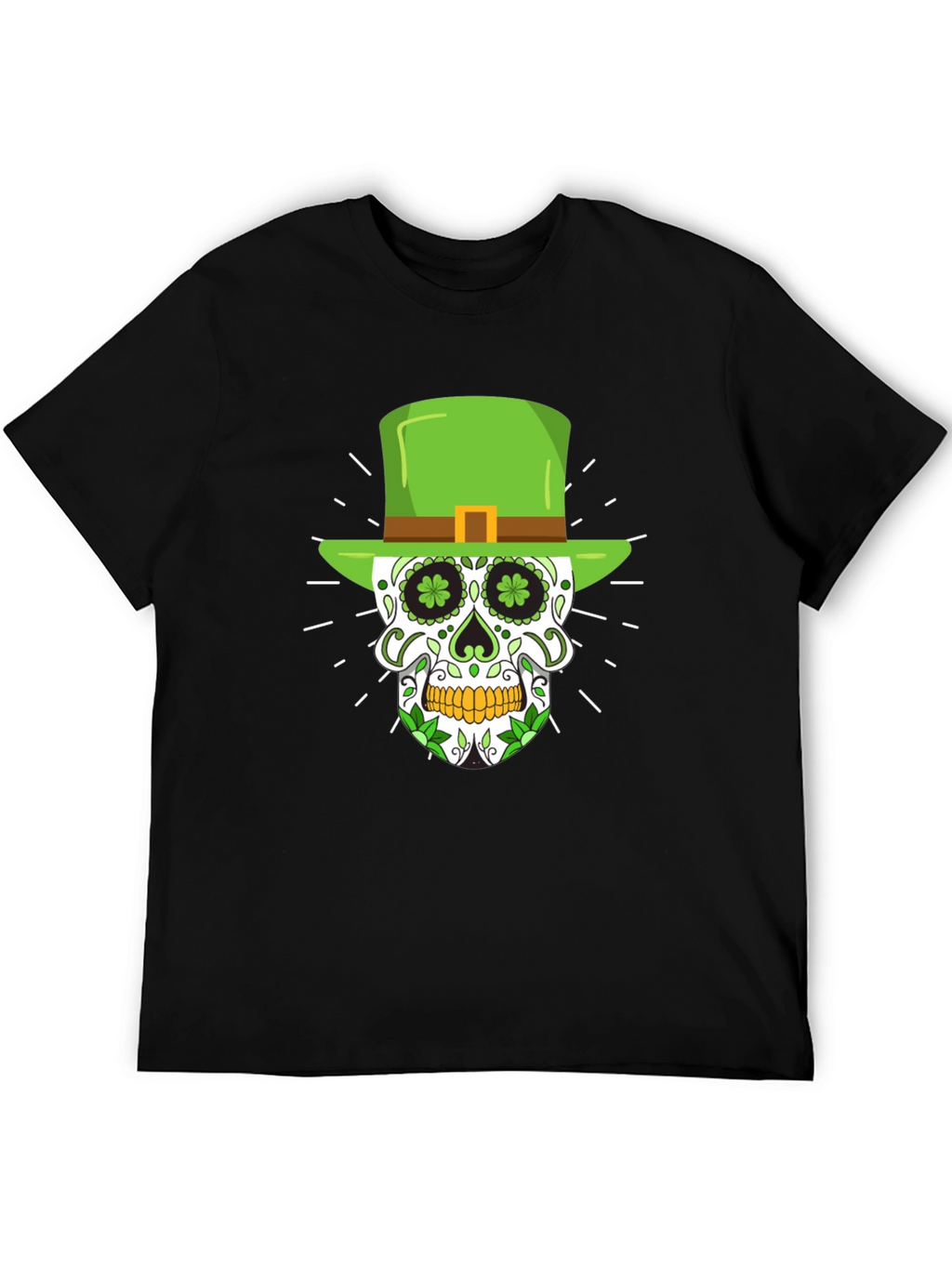 St. Patricks Day Skull Graphic Tee