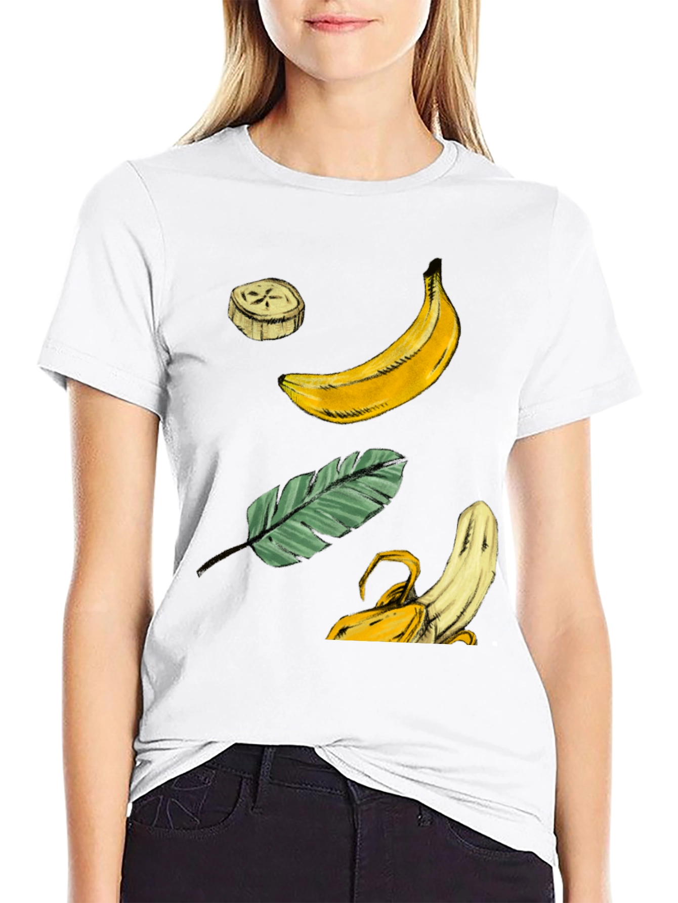 Banana Graphic T-Shirt - Tropical Fruit Design