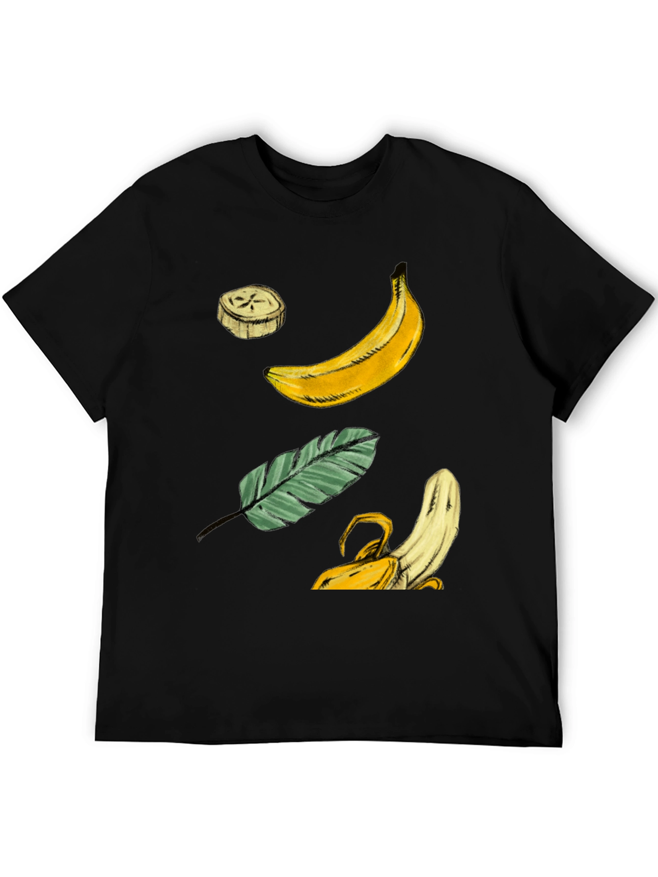 Banana Graphic T-Shirt - Tropical Fruit Design