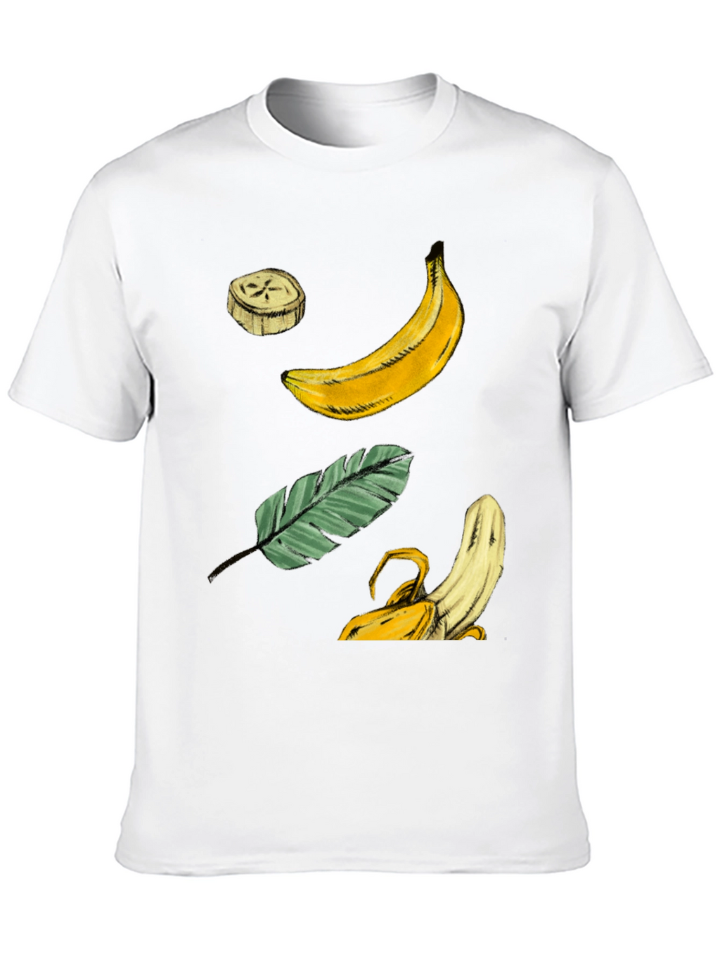 Banana Graphic T-Shirt - Tropical Fruit Design