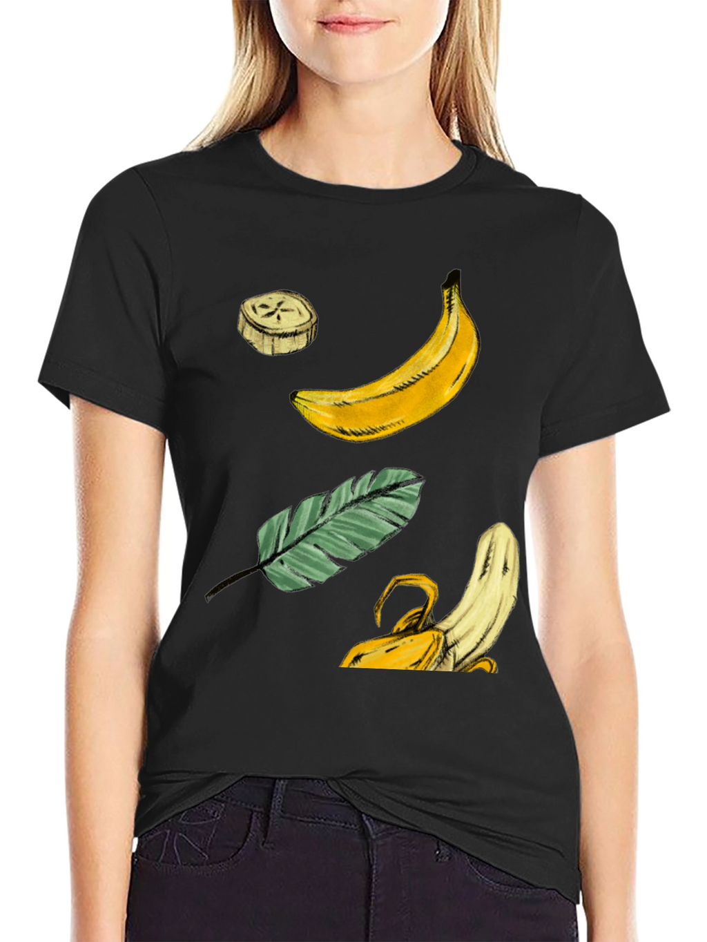 Banana Graphic T-Shirt - Tropical Fruit Design