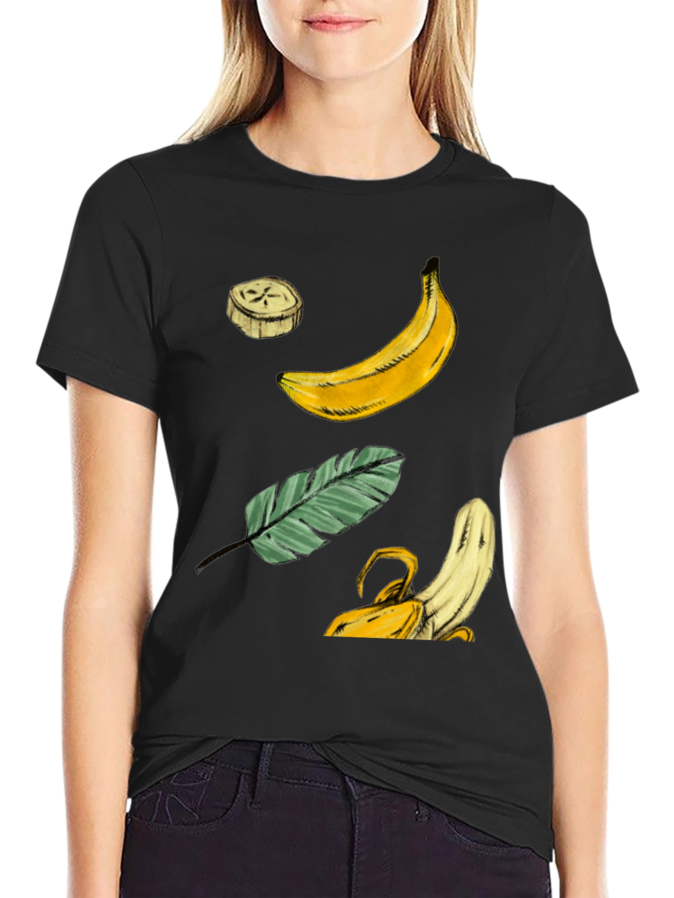 Banana Graphic T-Shirt - Tropical Fruit Design