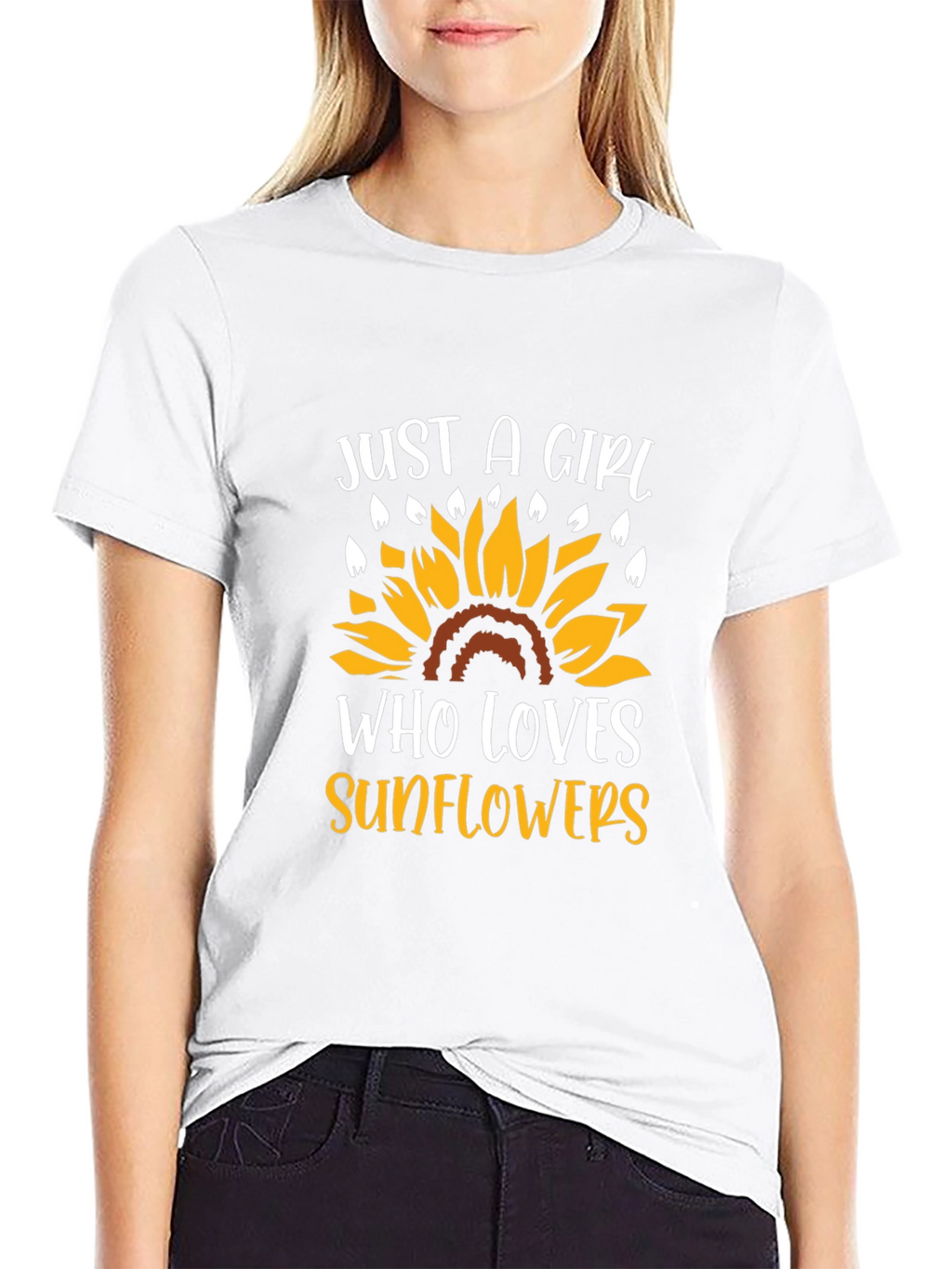 Just A Girl Who Loves Sunflowers T-Shirt