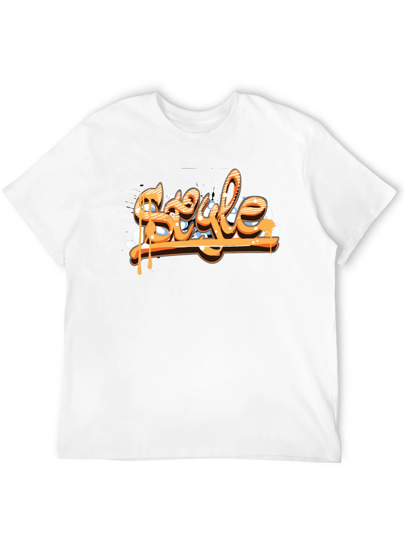 Mens Black T-Shirt - Style Graphic