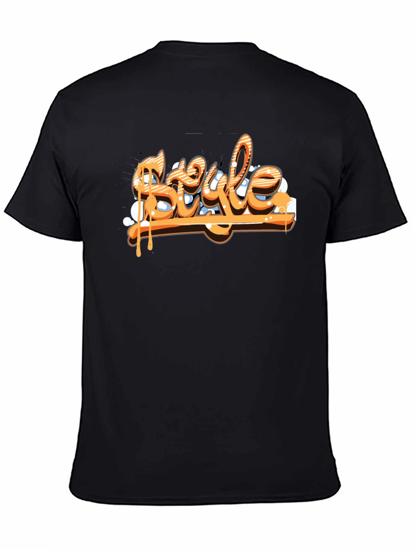 Mens Black T-Shirt - Style Graphic