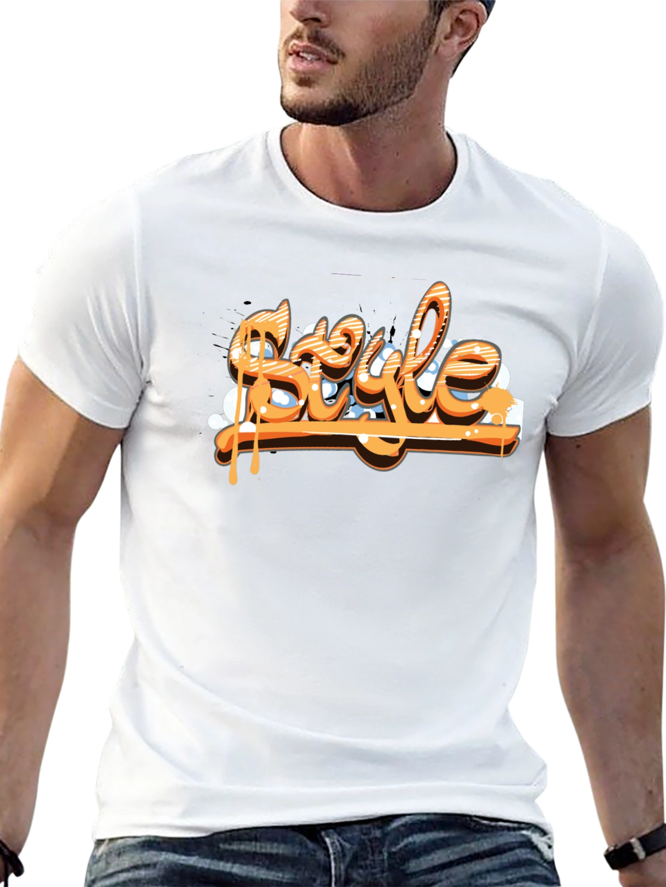 Mens Black T-Shirt - Style Graphic