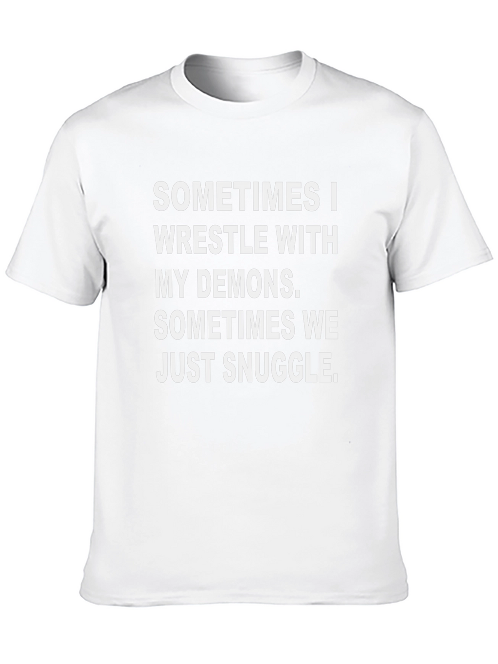 Wrestle Demons Snuggle Graphic T-Shirt