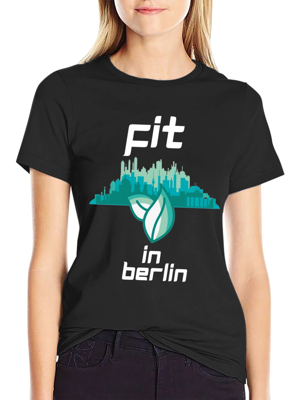 Fit in Berlin Black Graphic T-Shirt