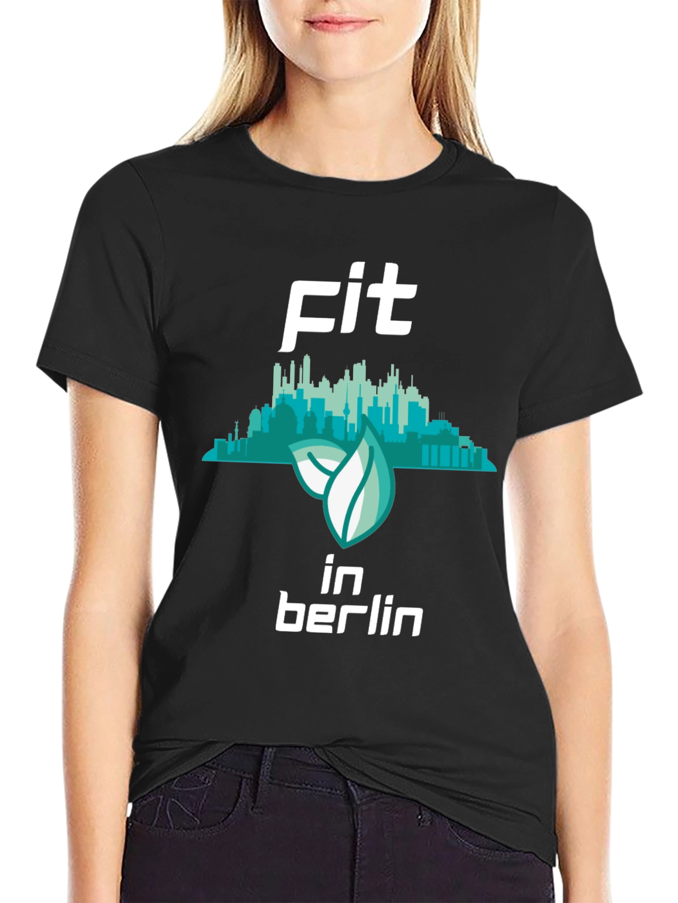Fit in Berlin Black Graphic T-Shirt
