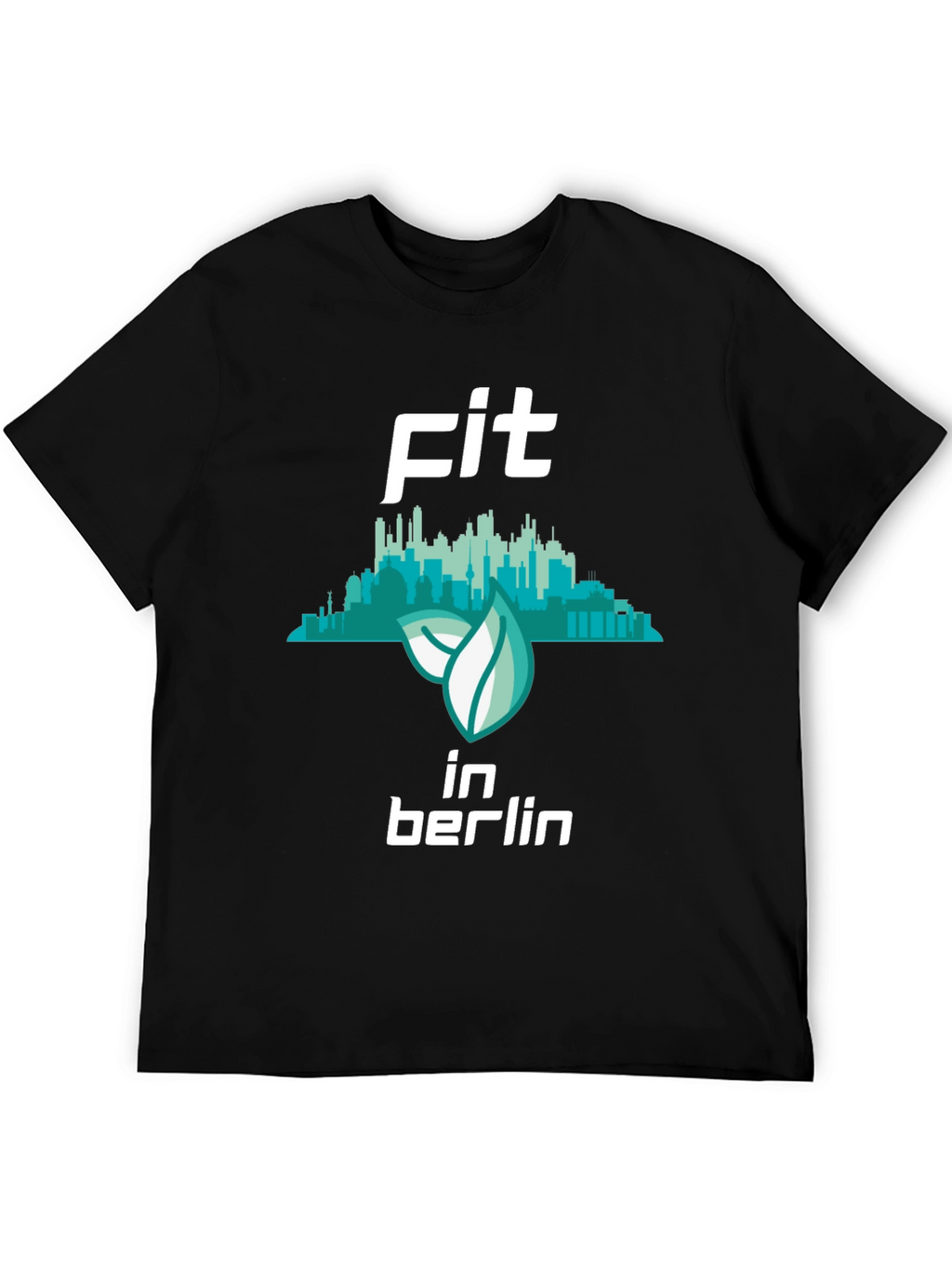Fit in Berlin Black Graphic T-Shirt