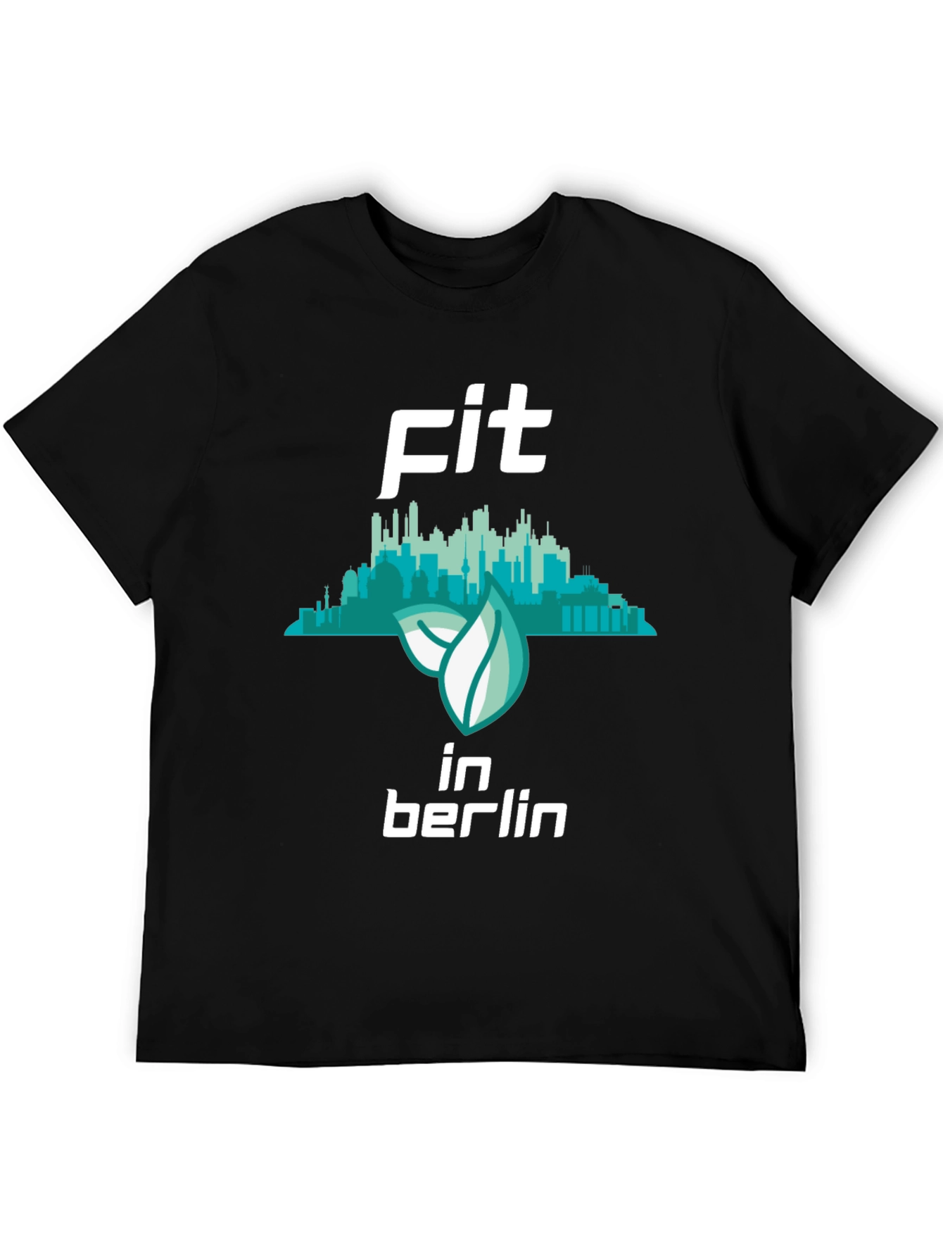 Fit in Berlin Black Graphic T-Shirt