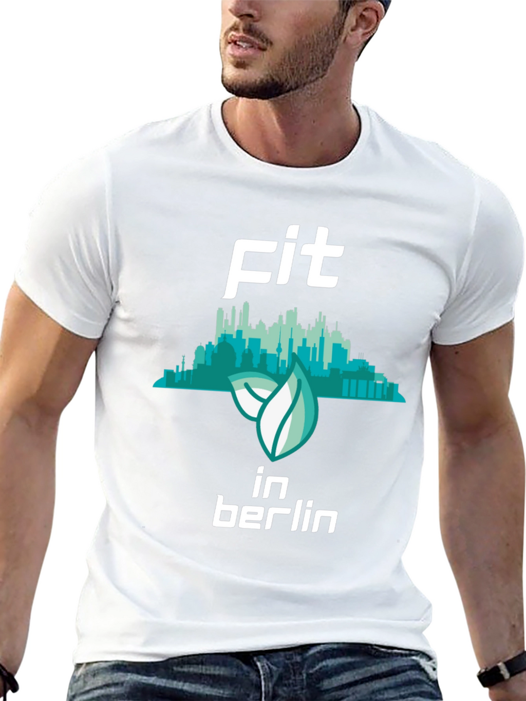 Fit in Berlin Black Graphic T-Shirt