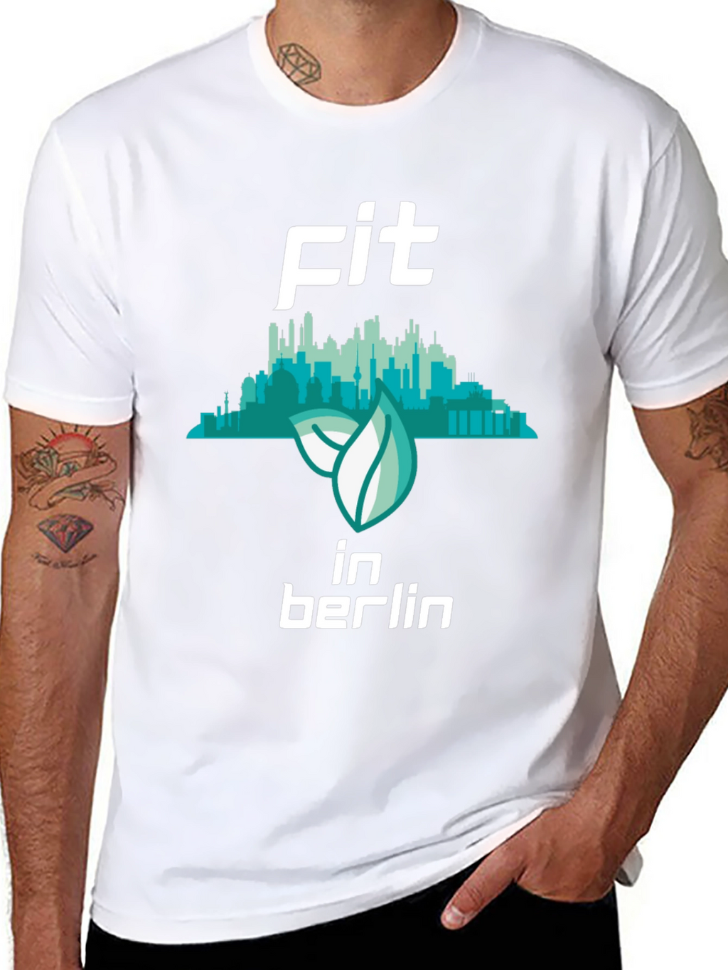 Fit in Berlin Black Graphic T-Shirt