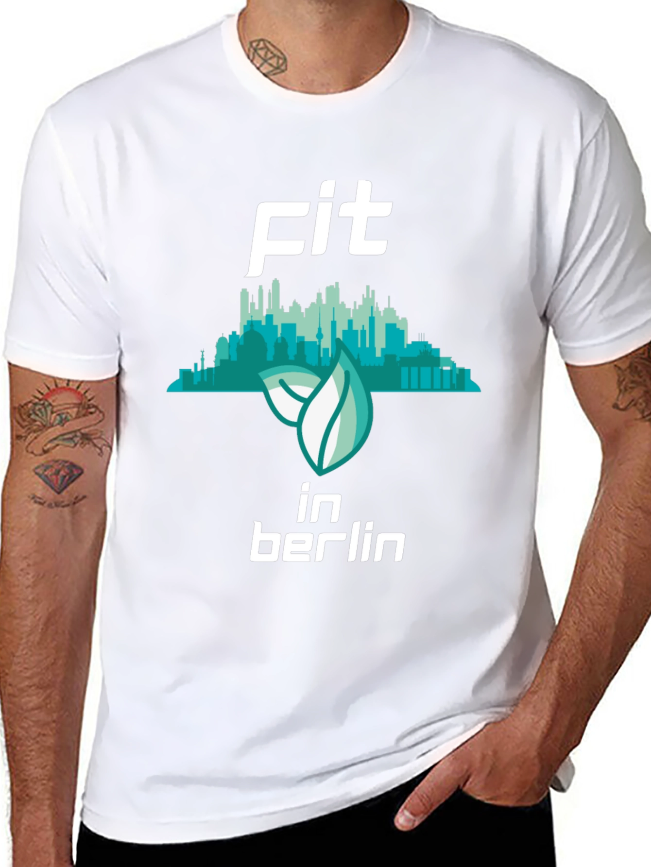 Fit in Berlin Black Graphic T-Shirt