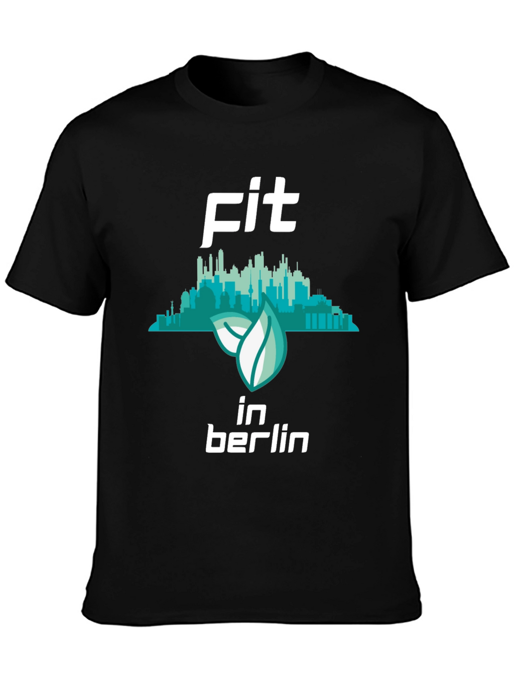 Fit in Berlin Black Graphic T-Shirt