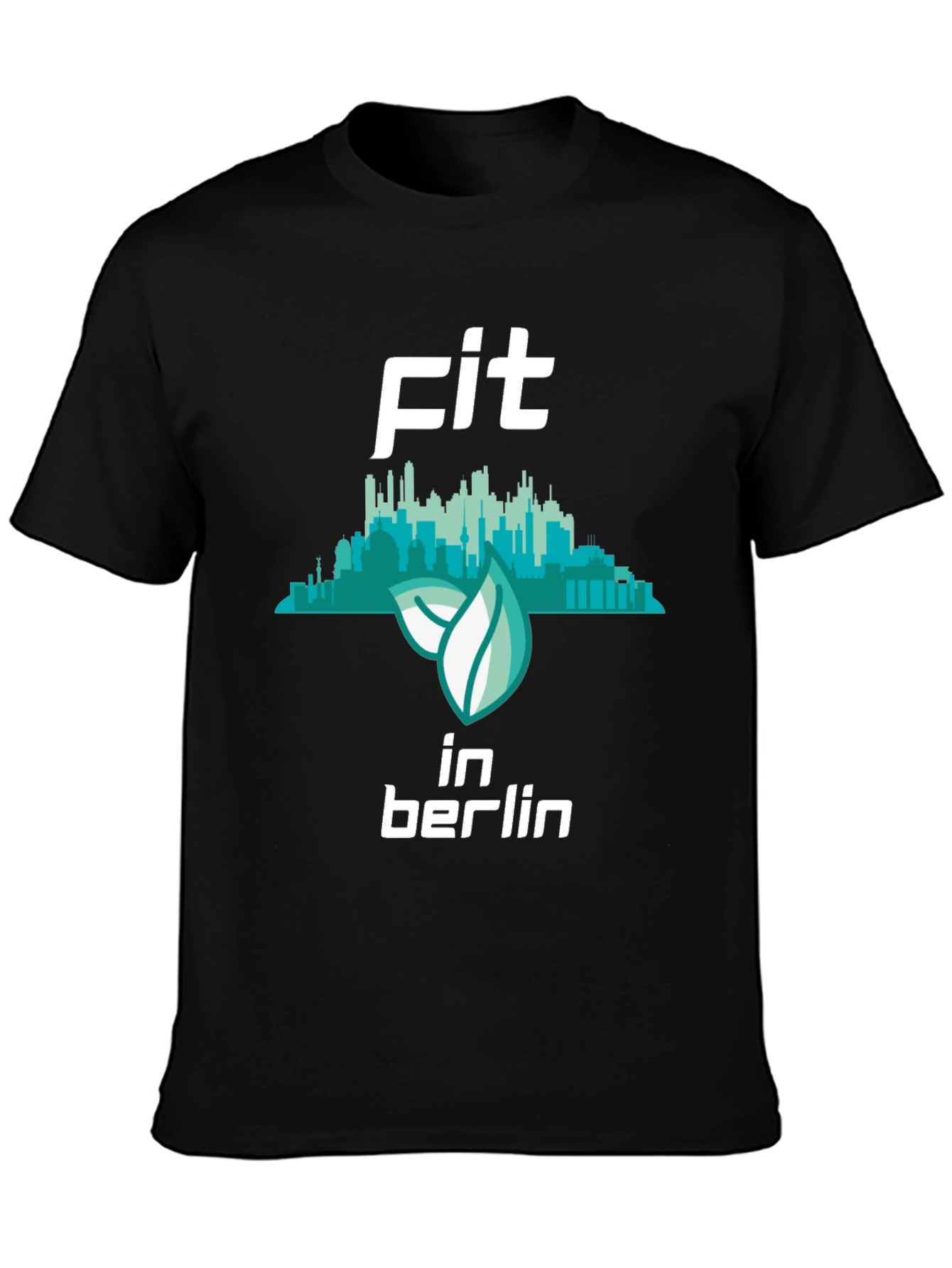 Fit in Berlin Black Graphic T-Shirt