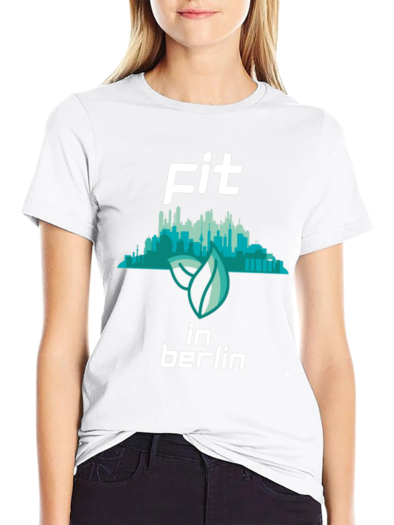Fit in Berlin Black Graphic T-Shirt