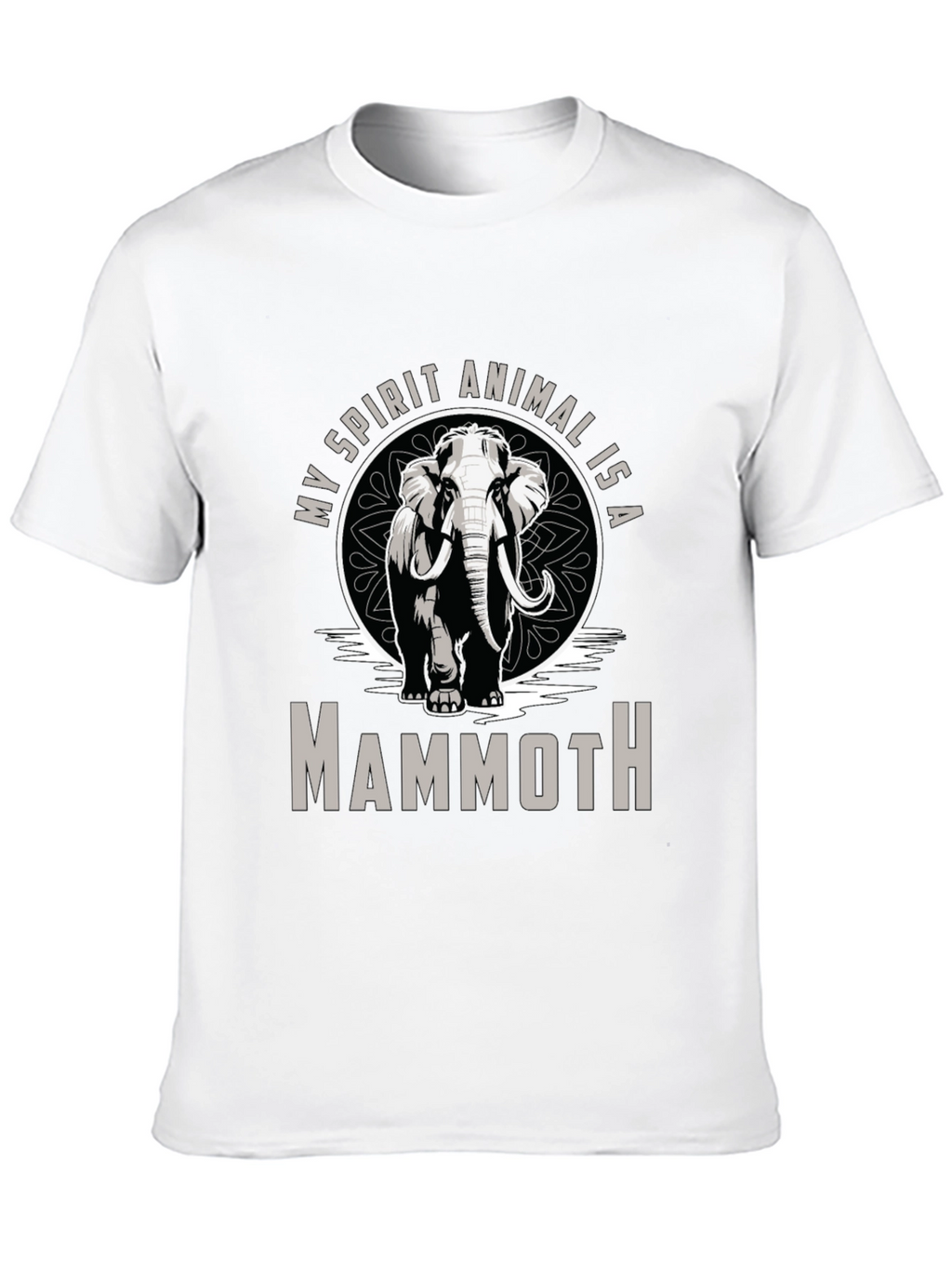 Mammoth Spirit Animal T-Shirt - Black