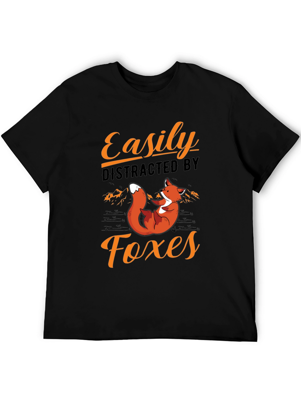 Easily Distracted by Foxes T-Shirt