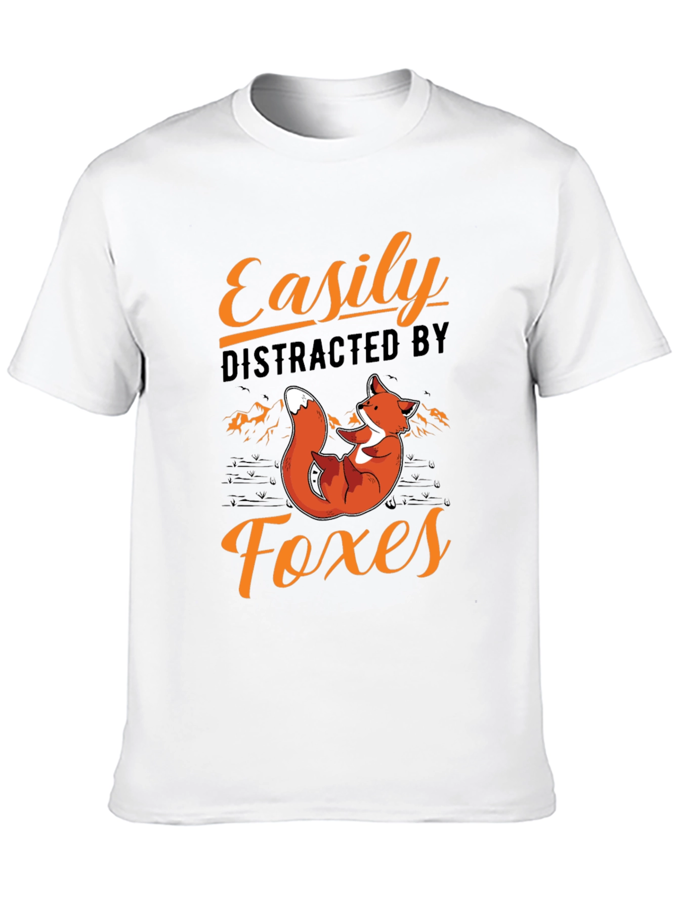 Easily Distracted by Foxes T-Shirt