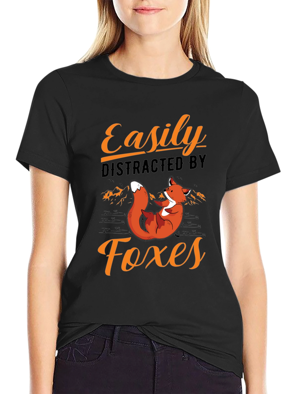 Easily Distracted by Foxes T-Shirt