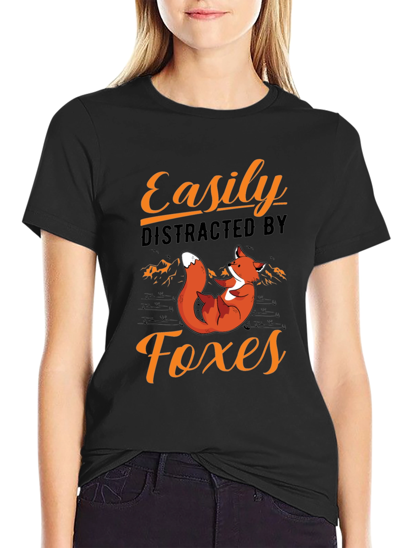 Easily Distracted by Foxes T-Shirt