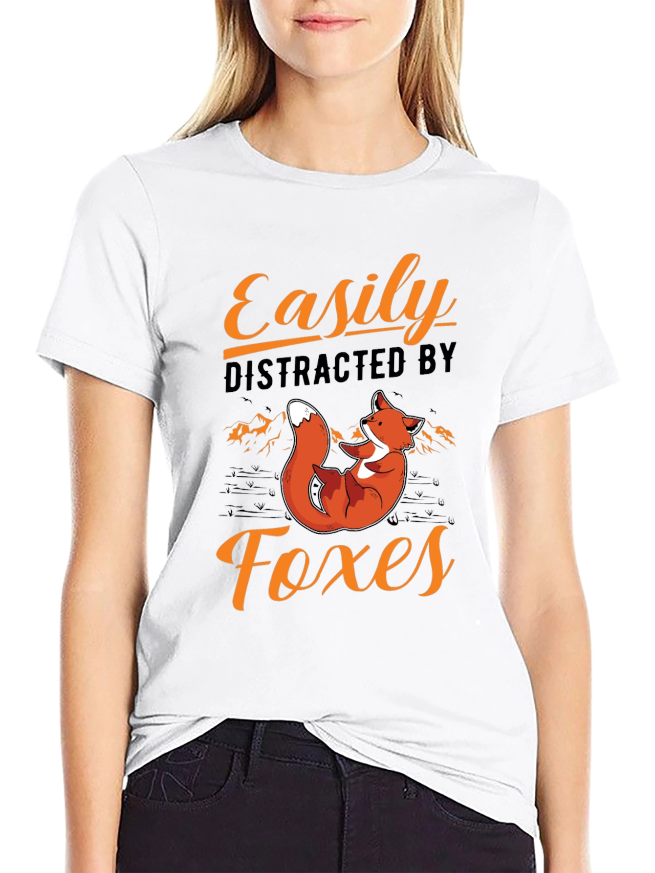 Easily Distracted by Foxes T-Shirt