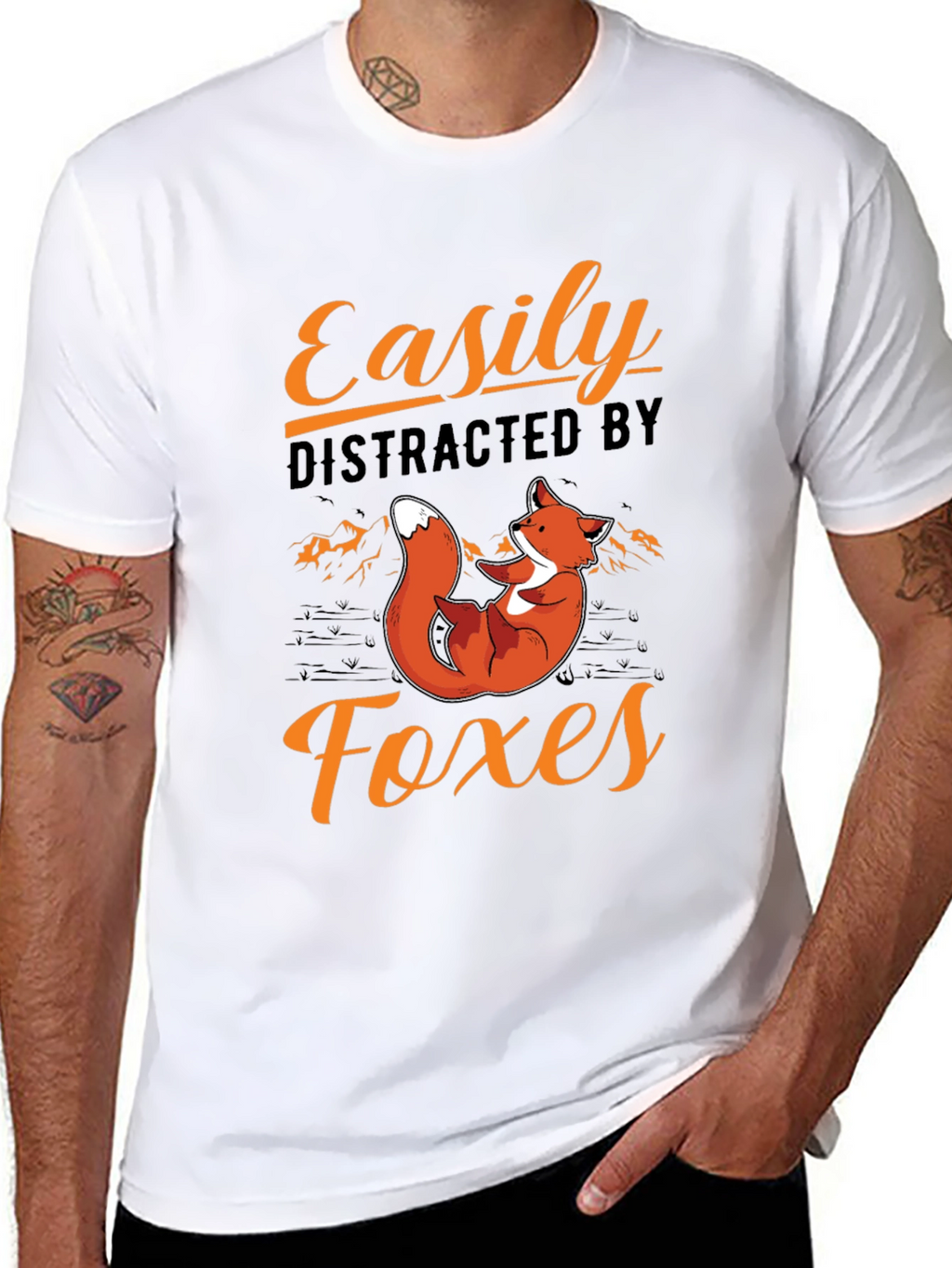 Easily Distracted by Foxes T-Shirt