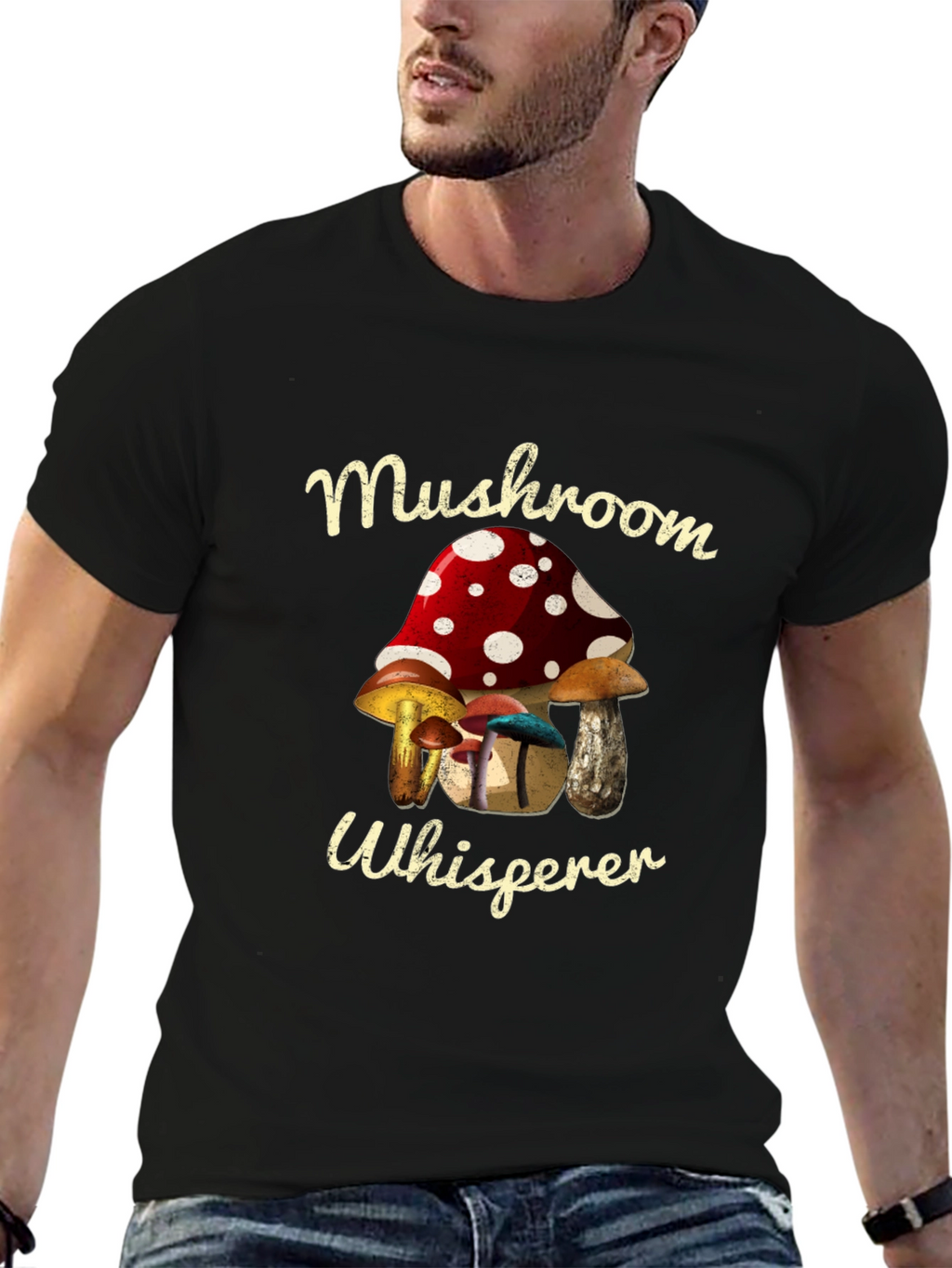 Mushroom Whisperer T-Shirt - Fun Graphic Tee
