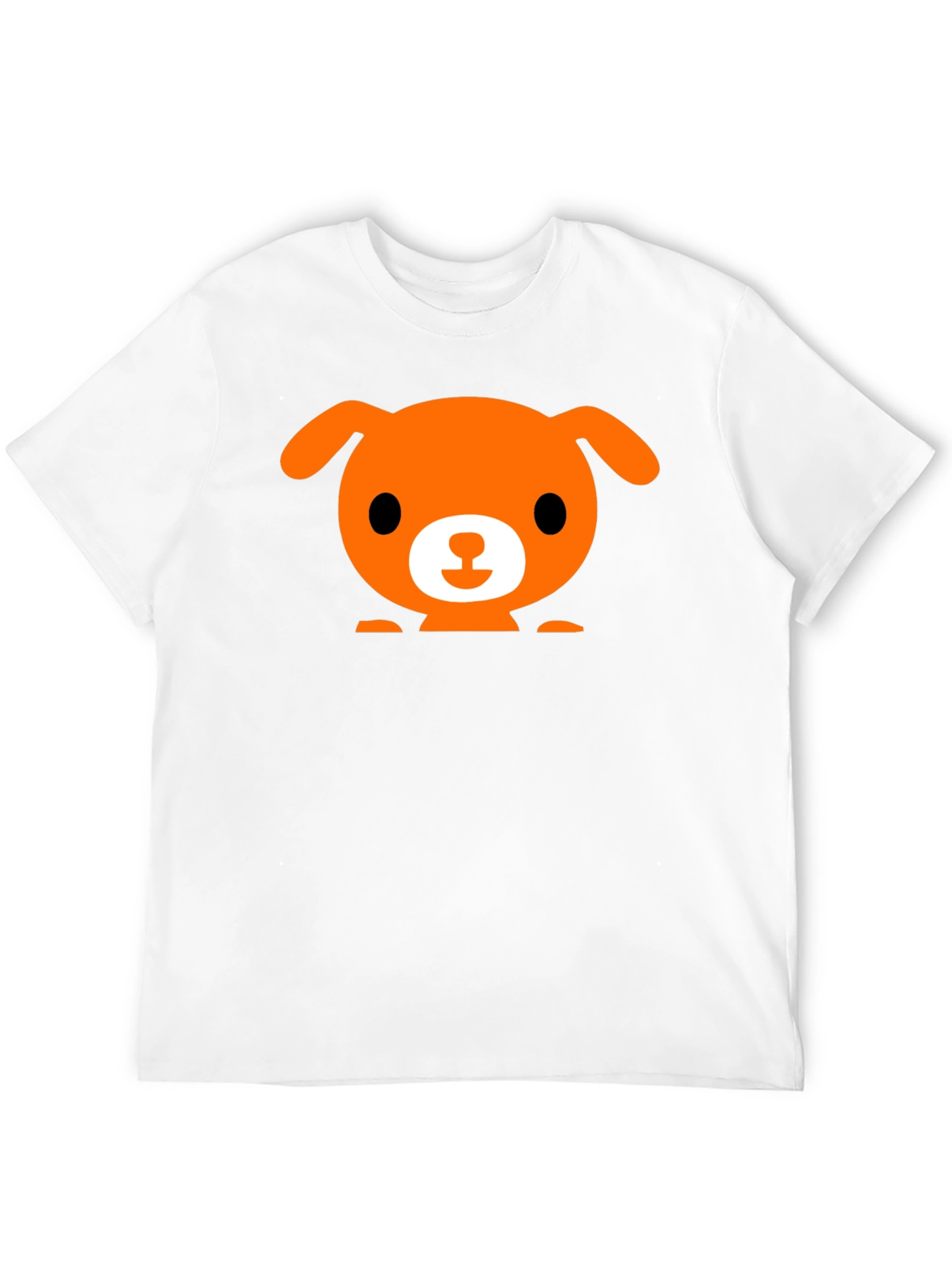 Cute Dog Graphic Black T-Shirt