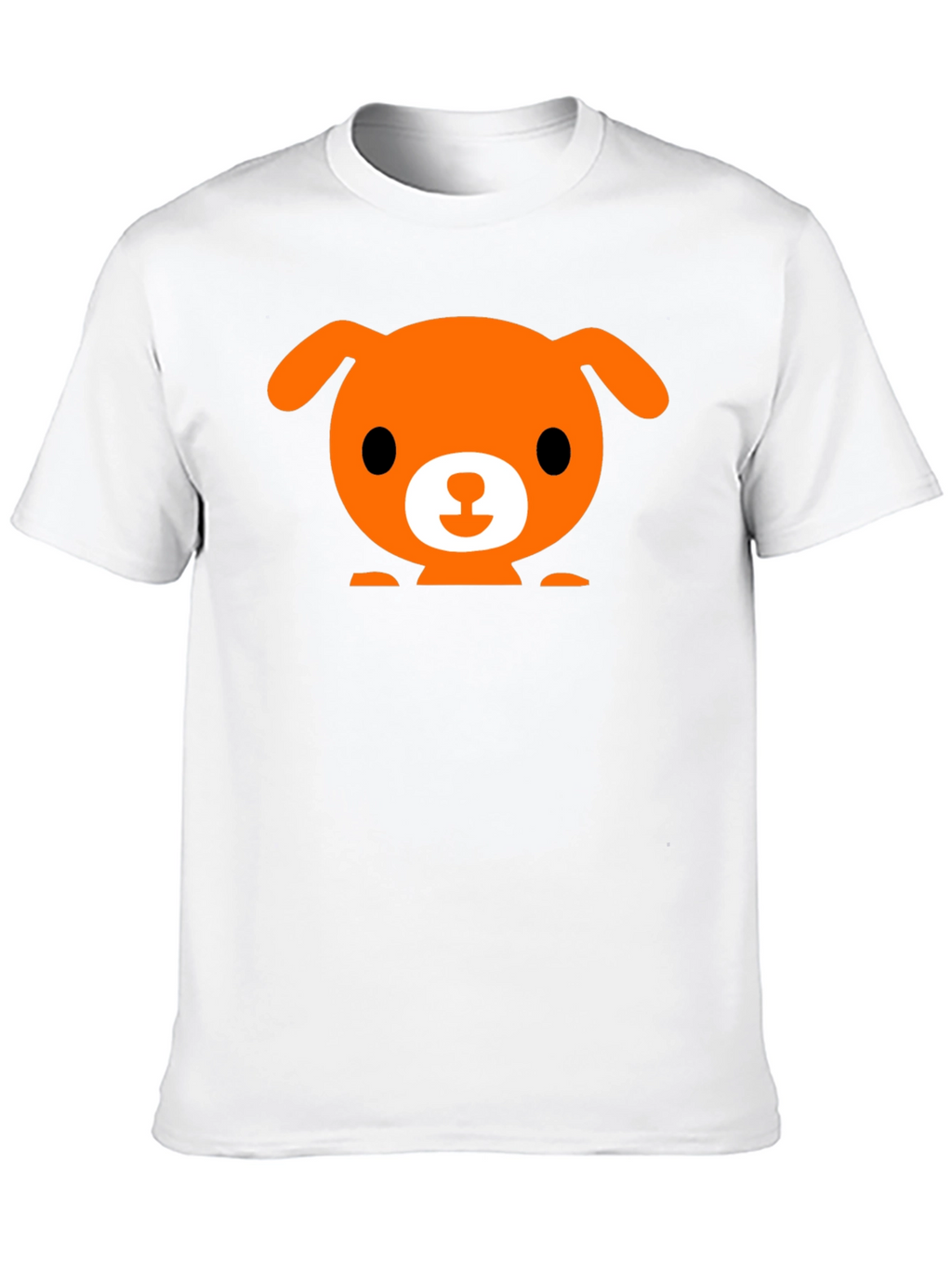 Cute Dog Graphic Black T-Shirt