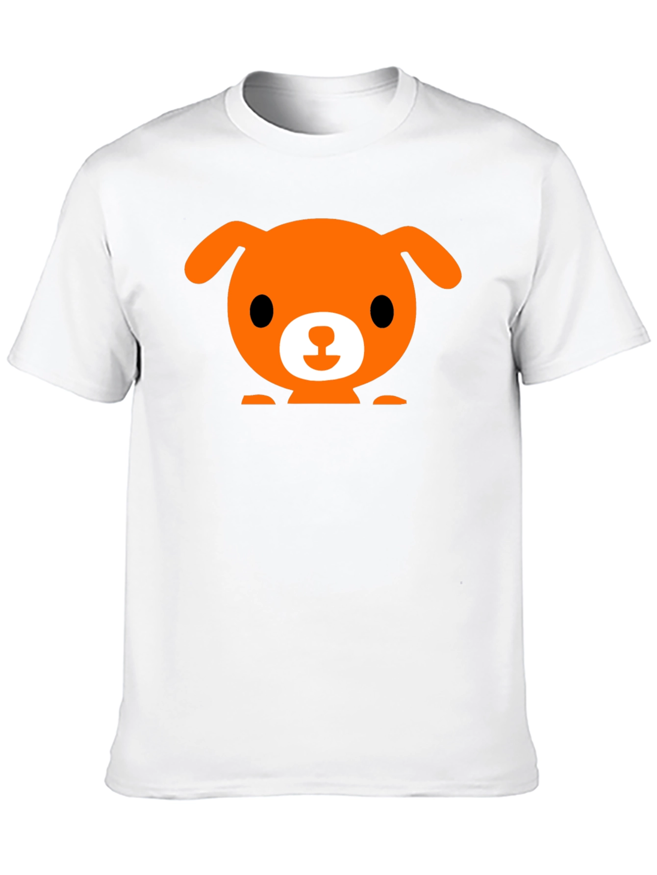 Cute Dog Graphic Black T-Shirt
