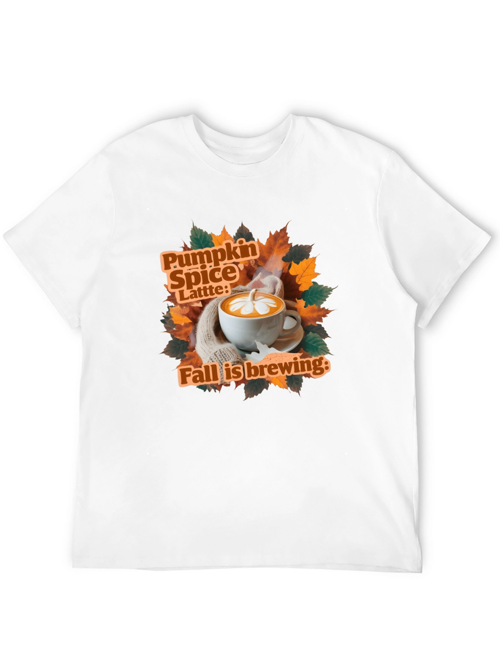 Pumpkin Spice Latte Fall Brewing T-Shirt