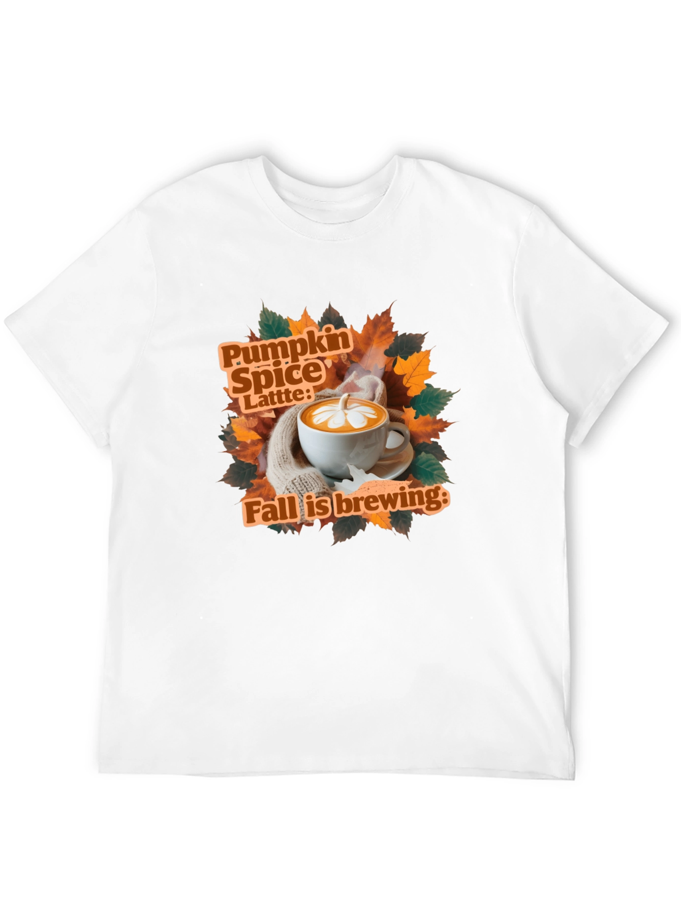 Pumpkin Spice Latte Fall Brewing T-Shirt