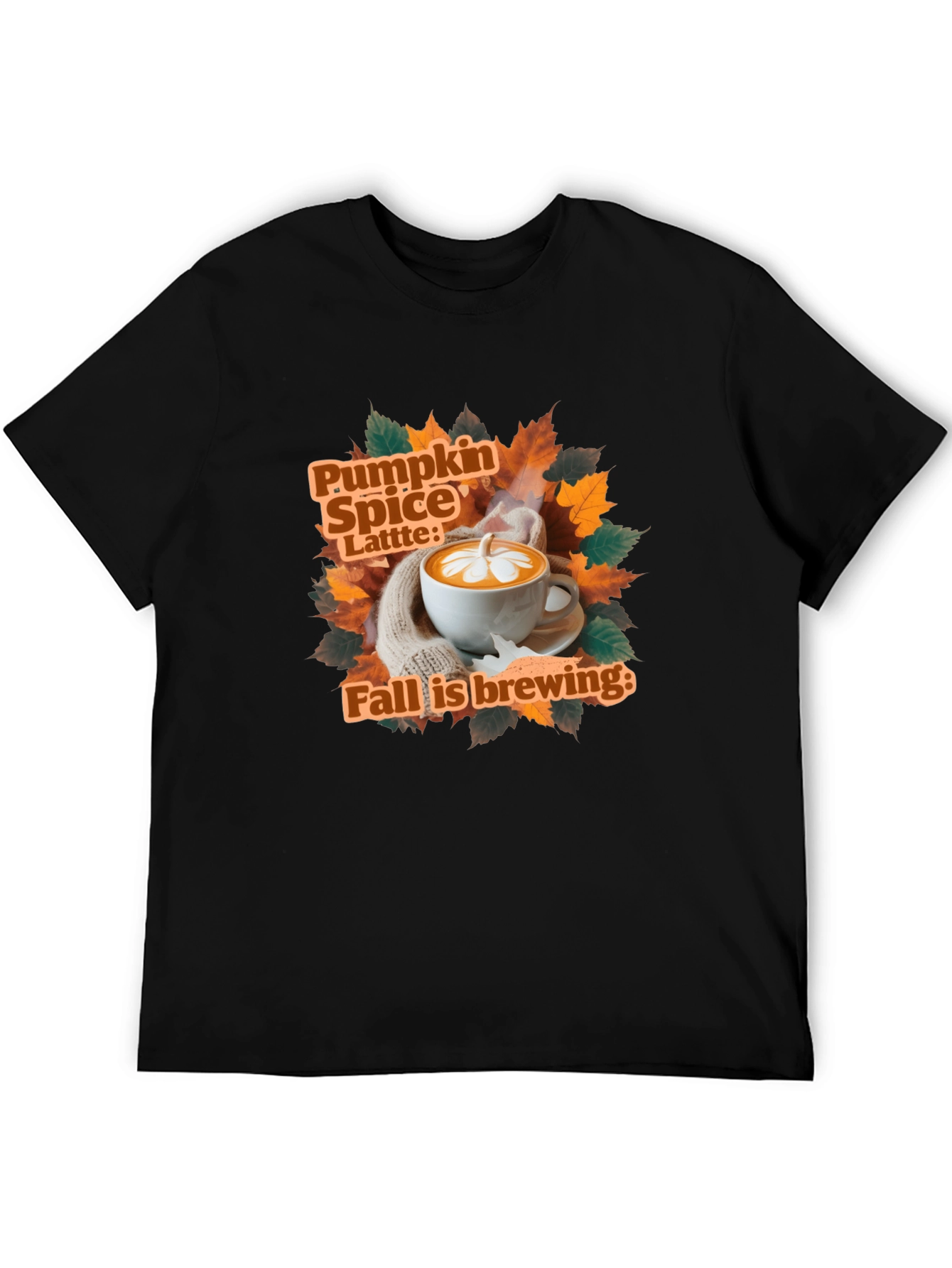 Pumpkin Spice Latte Fall Brewing T-Shirt
