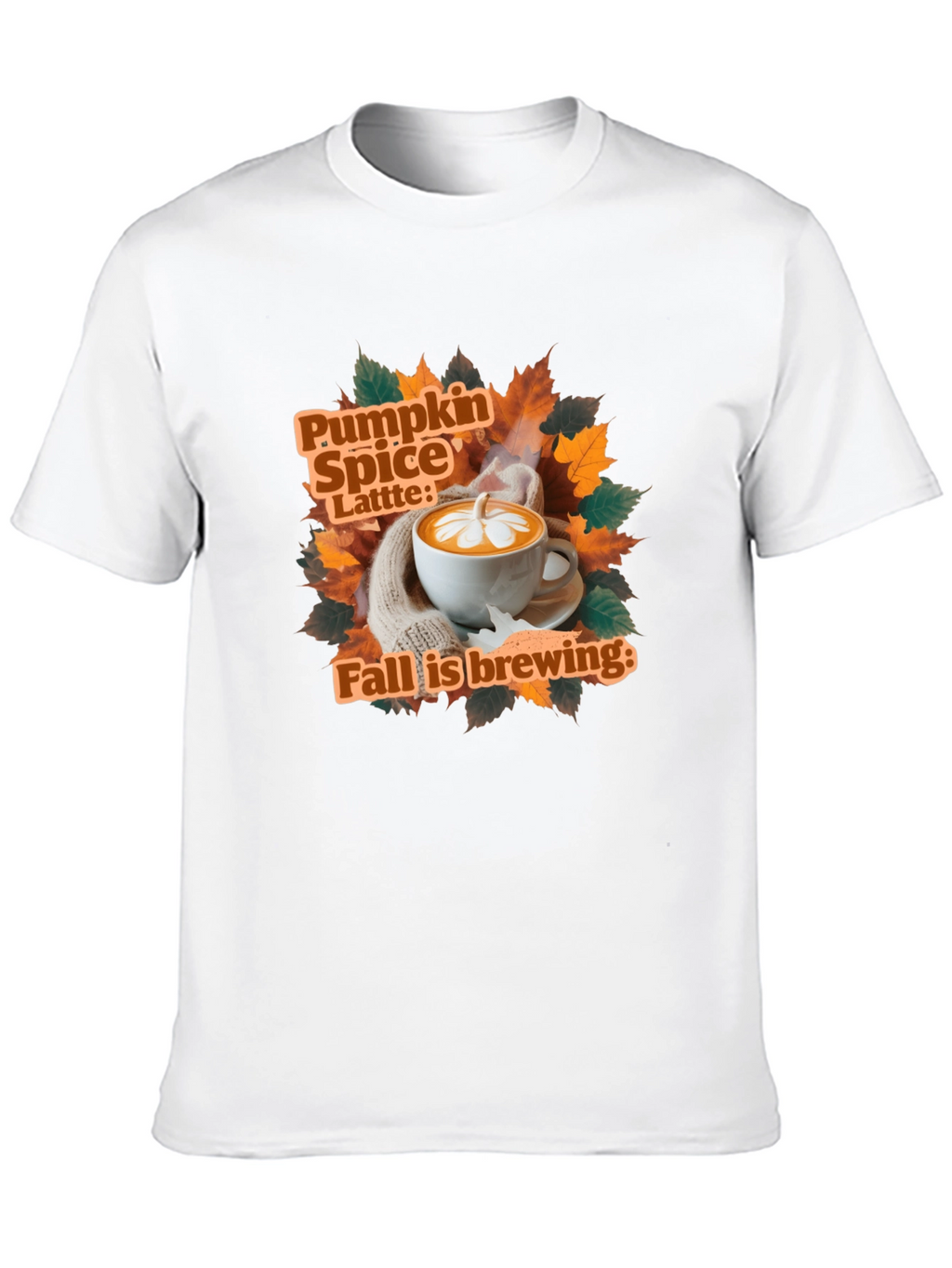 Pumpkin Spice Latte Fall Brewing T-Shirt