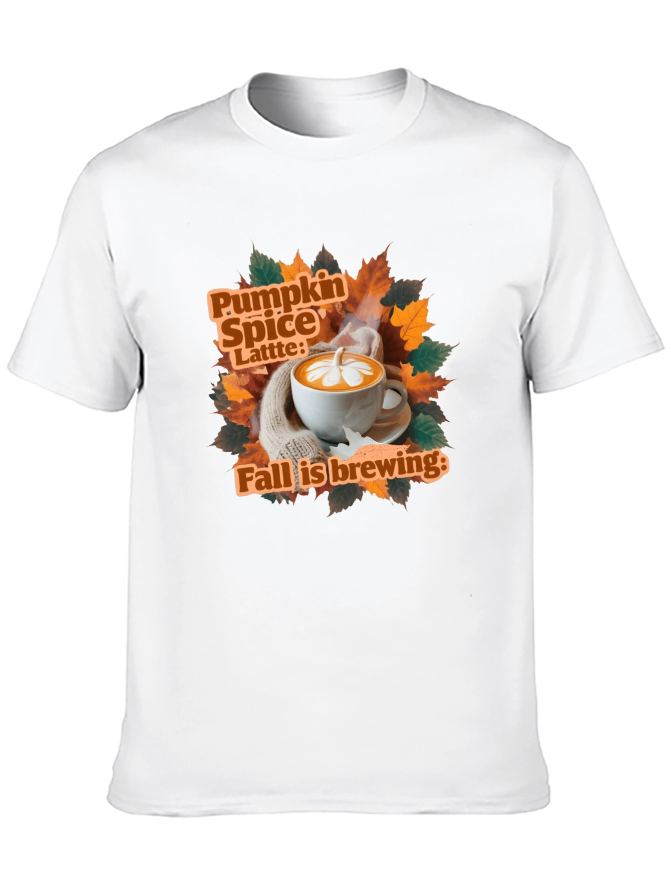Pumpkin Spice Latte Fall Brewing T-Shirt
