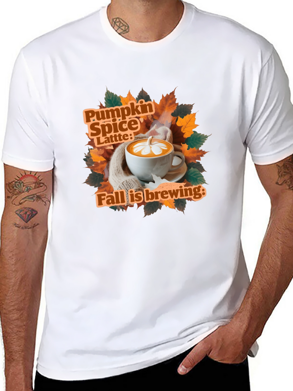 Pumpkin Spice Latte Fall Brewing T-Shirt