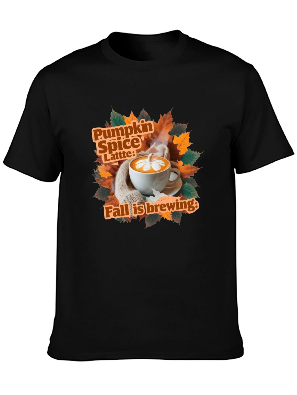 Pumpkin Spice Latte Fall Brewing T-Shirt