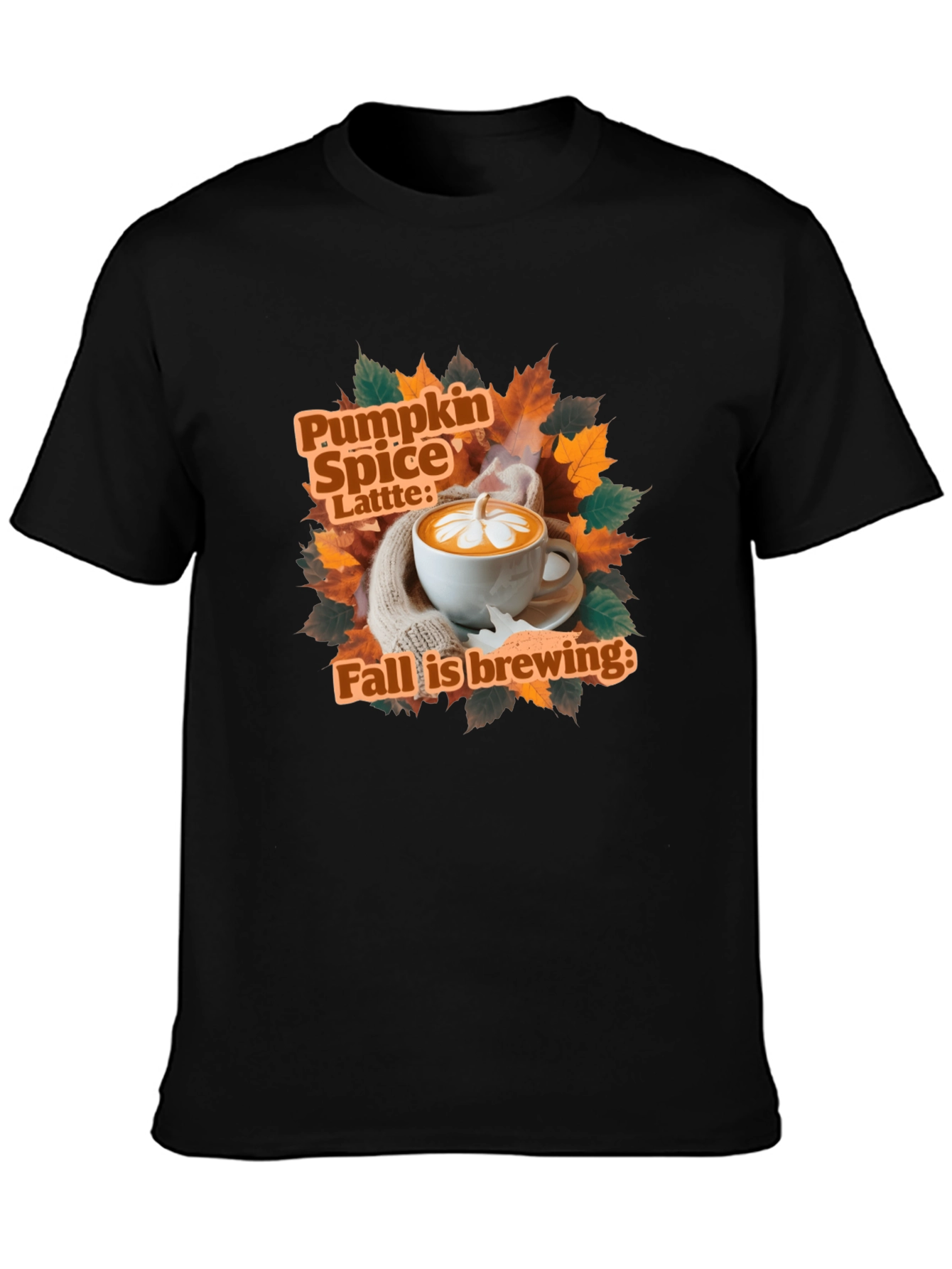 Pumpkin Spice Latte Fall Brewing T-Shirt