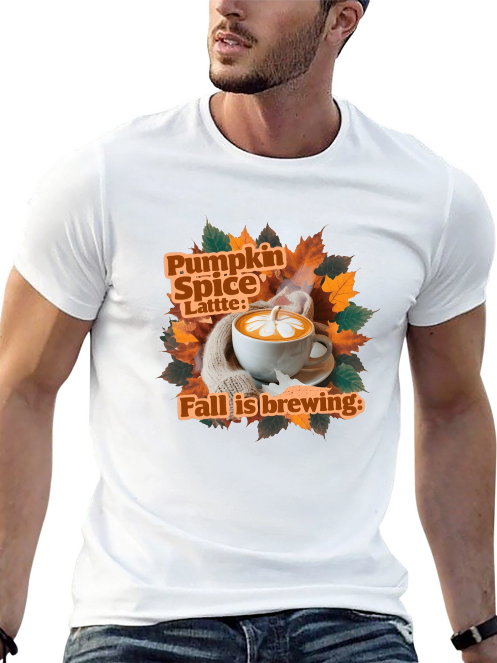 Pumpkin Spice Latte Fall Brewing T-Shirt