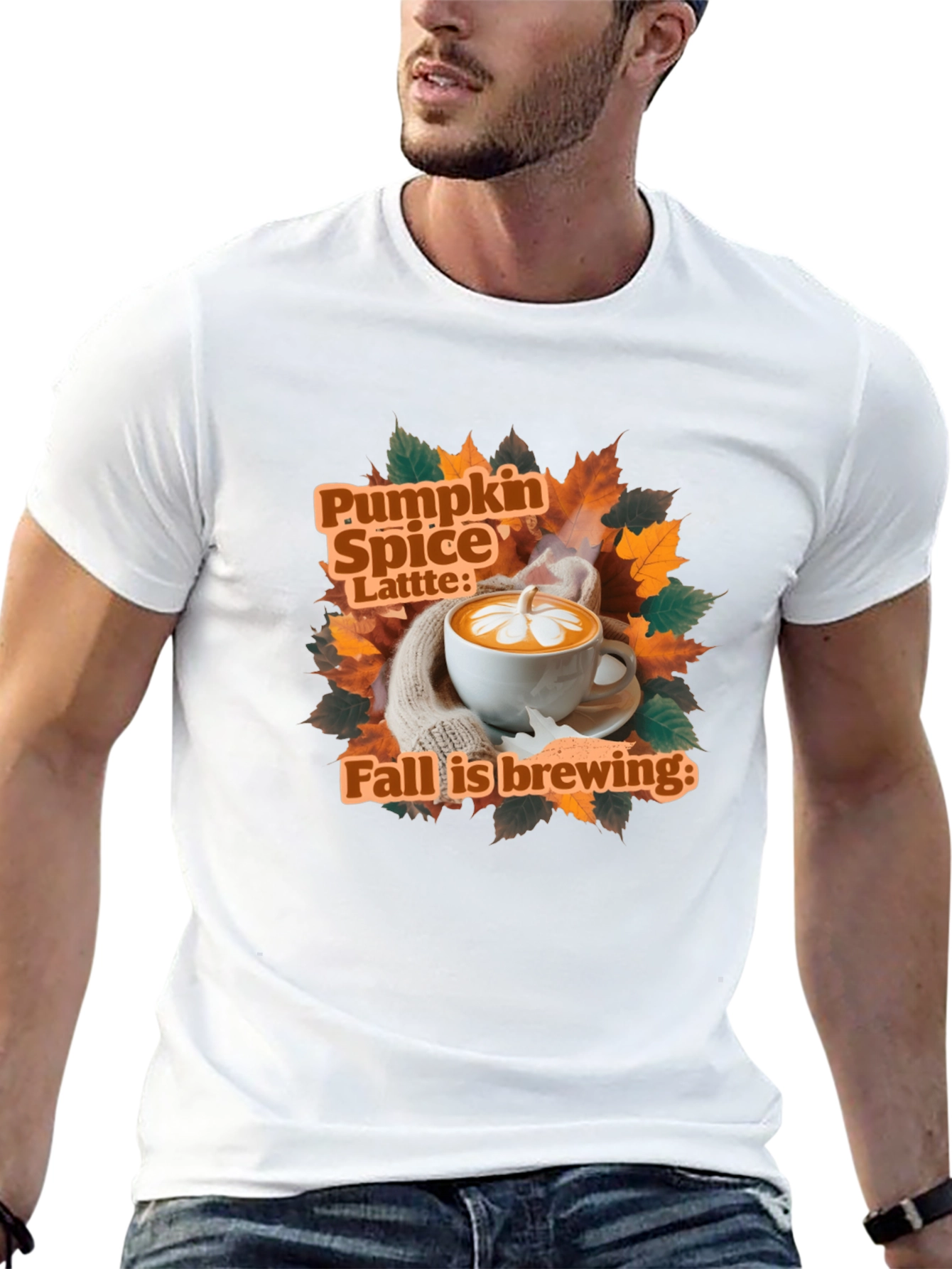 Pumpkin Spice Latte Fall Brewing T-Shirt