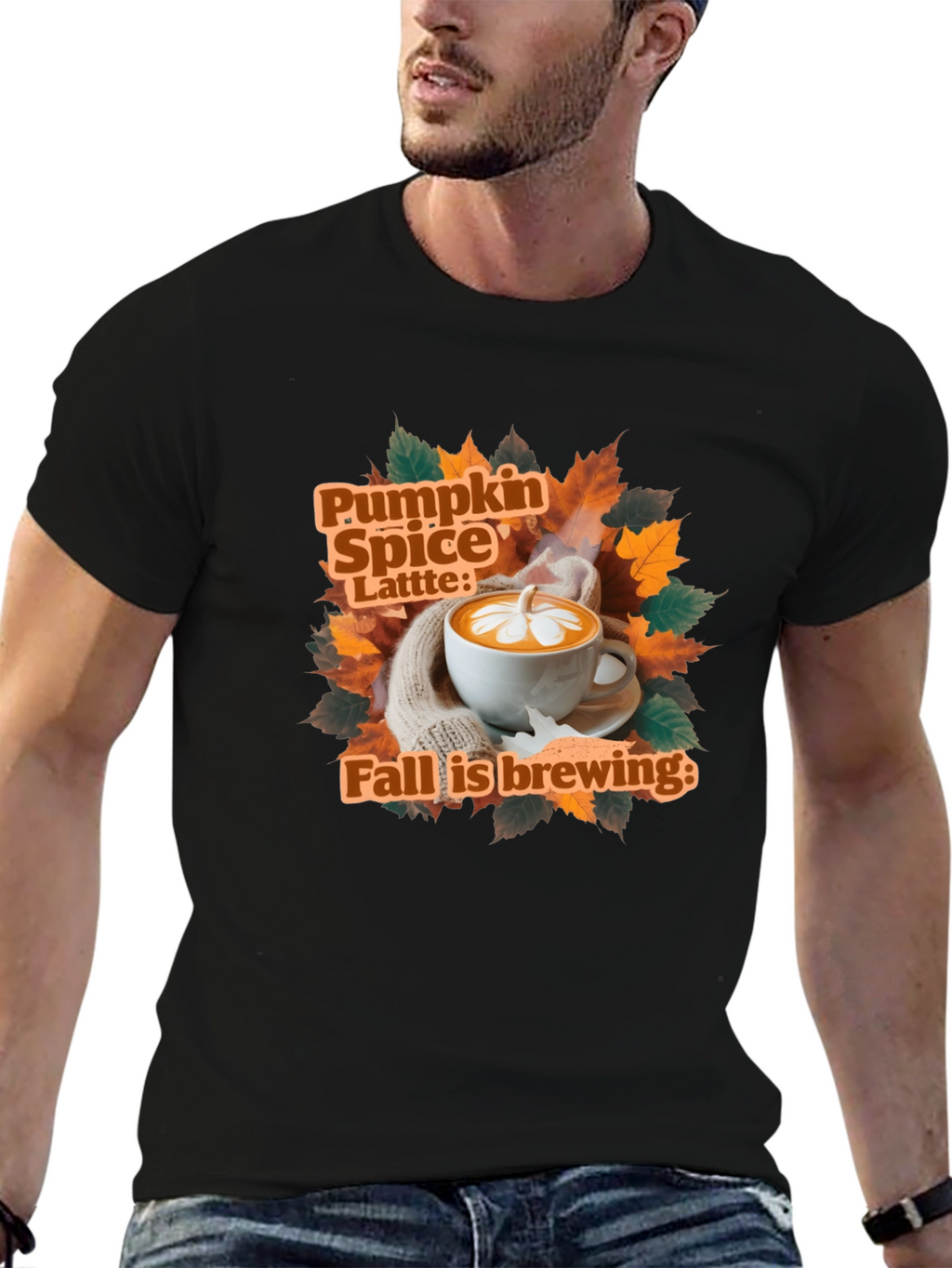 Pumpkin Spice Latte Fall Brewing T-Shirt