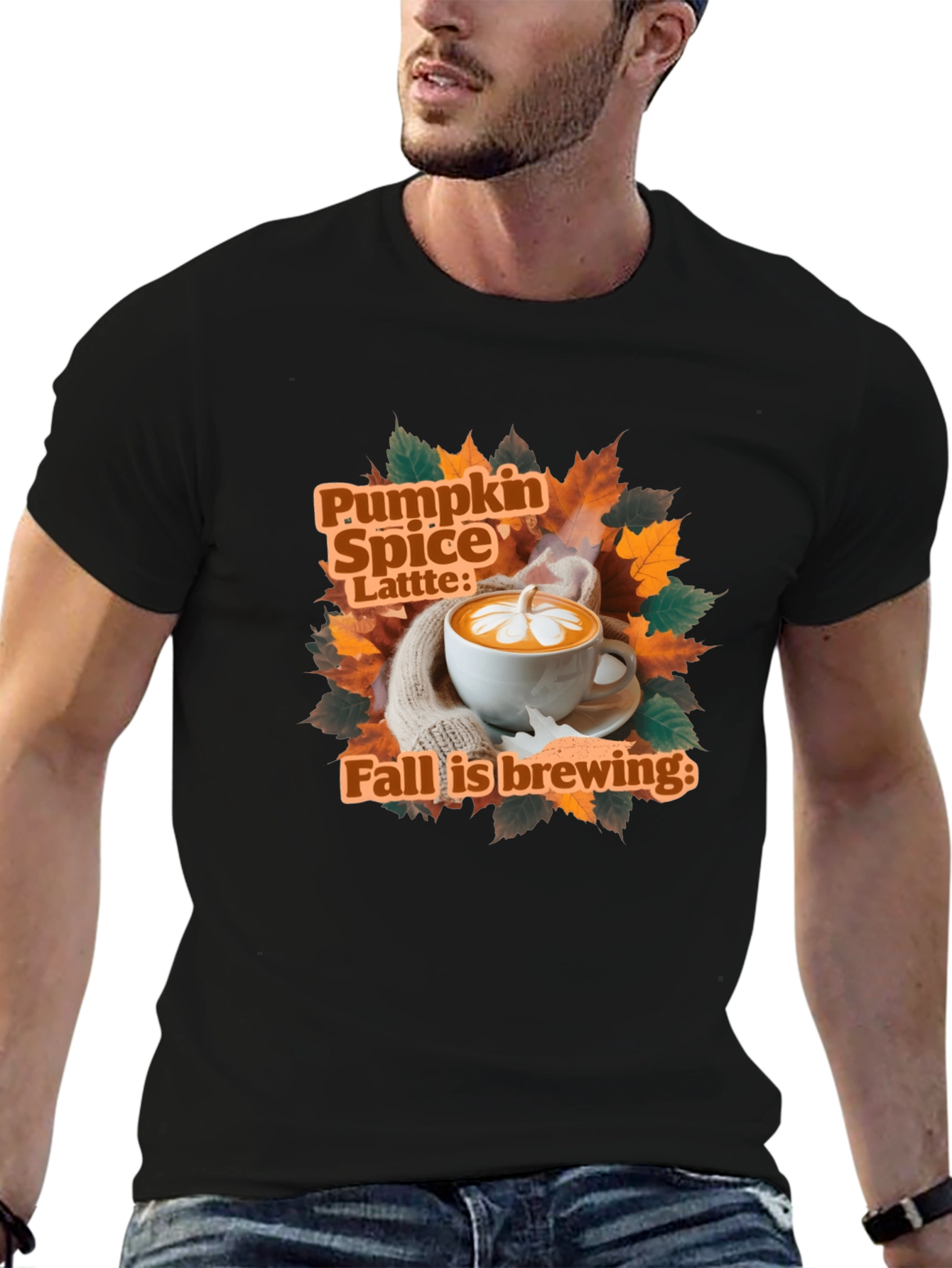 Pumpkin Spice Latte Fall Brewing T-Shirt
