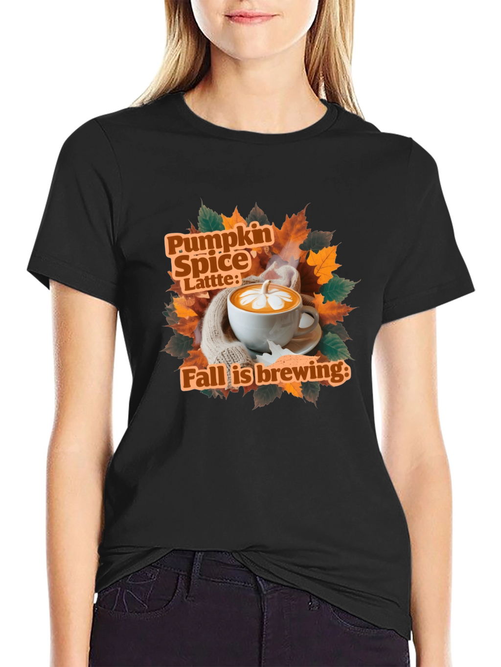 Pumpkin Spice Latte Fall Brewing T-Shirt