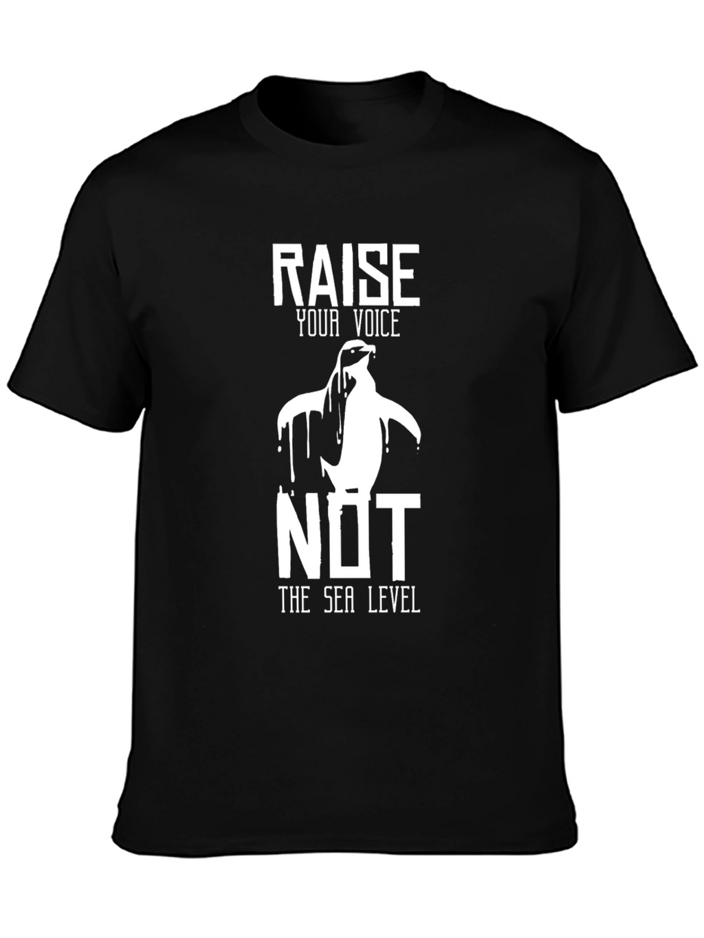 Climate Change Awareness T-Shirt Penguin Design