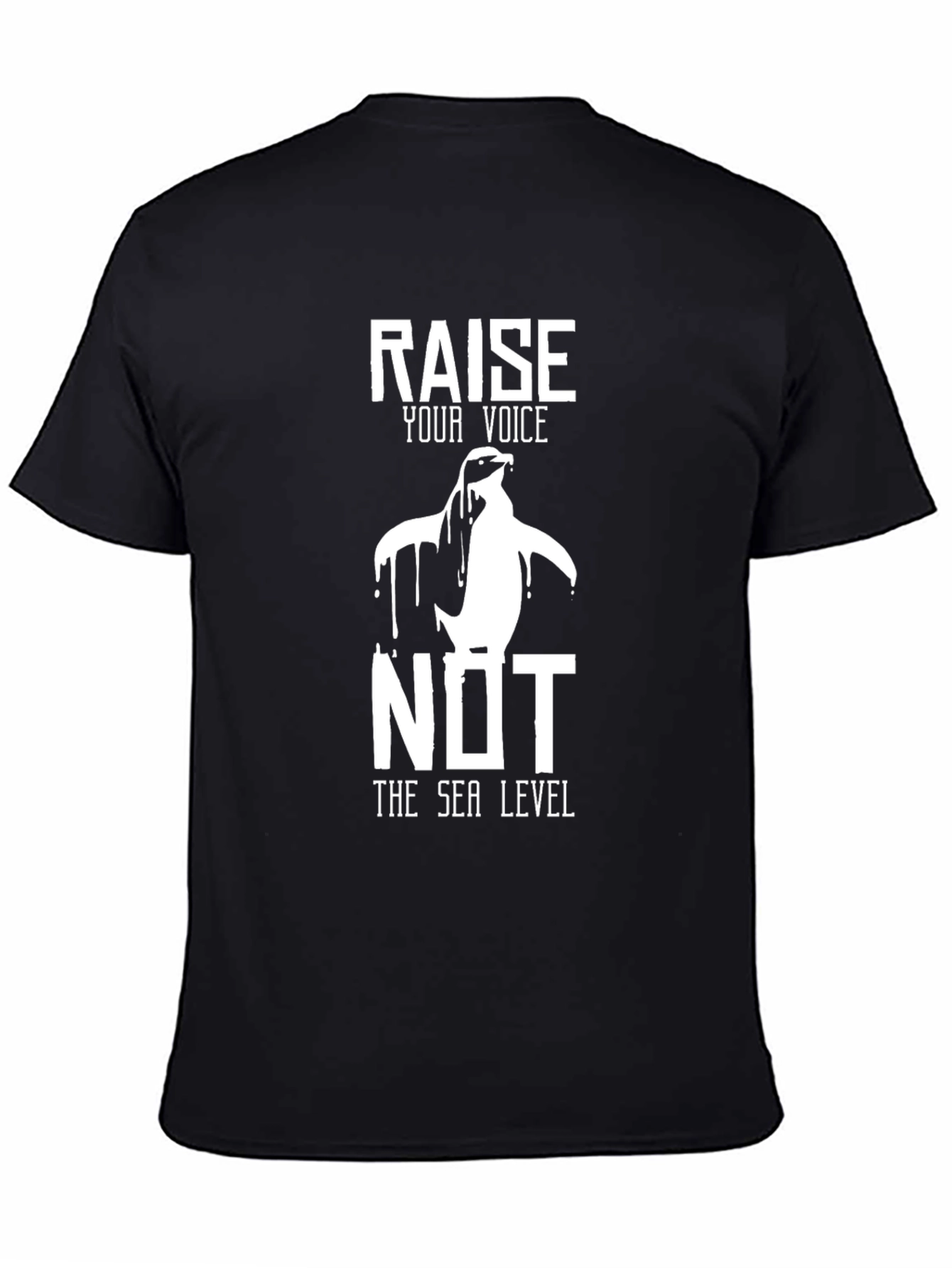 Climate Change Awareness T-Shirt Penguin Design