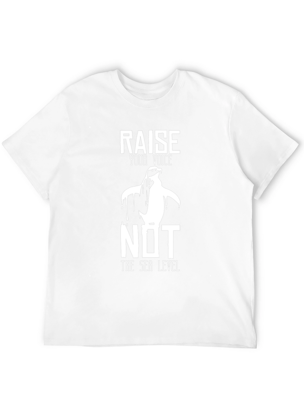 Climate Change Awareness T-Shirt Penguin Design