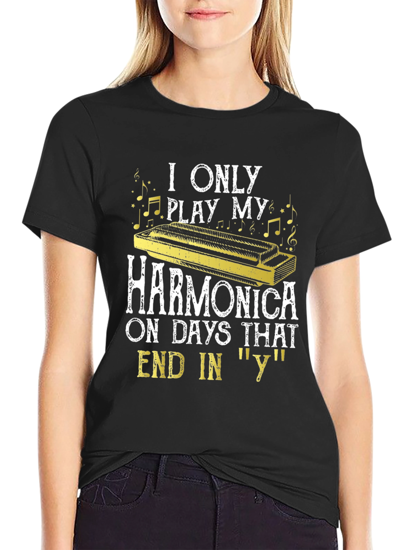 Harmonica Player T-Shirt - Days Ending in Y