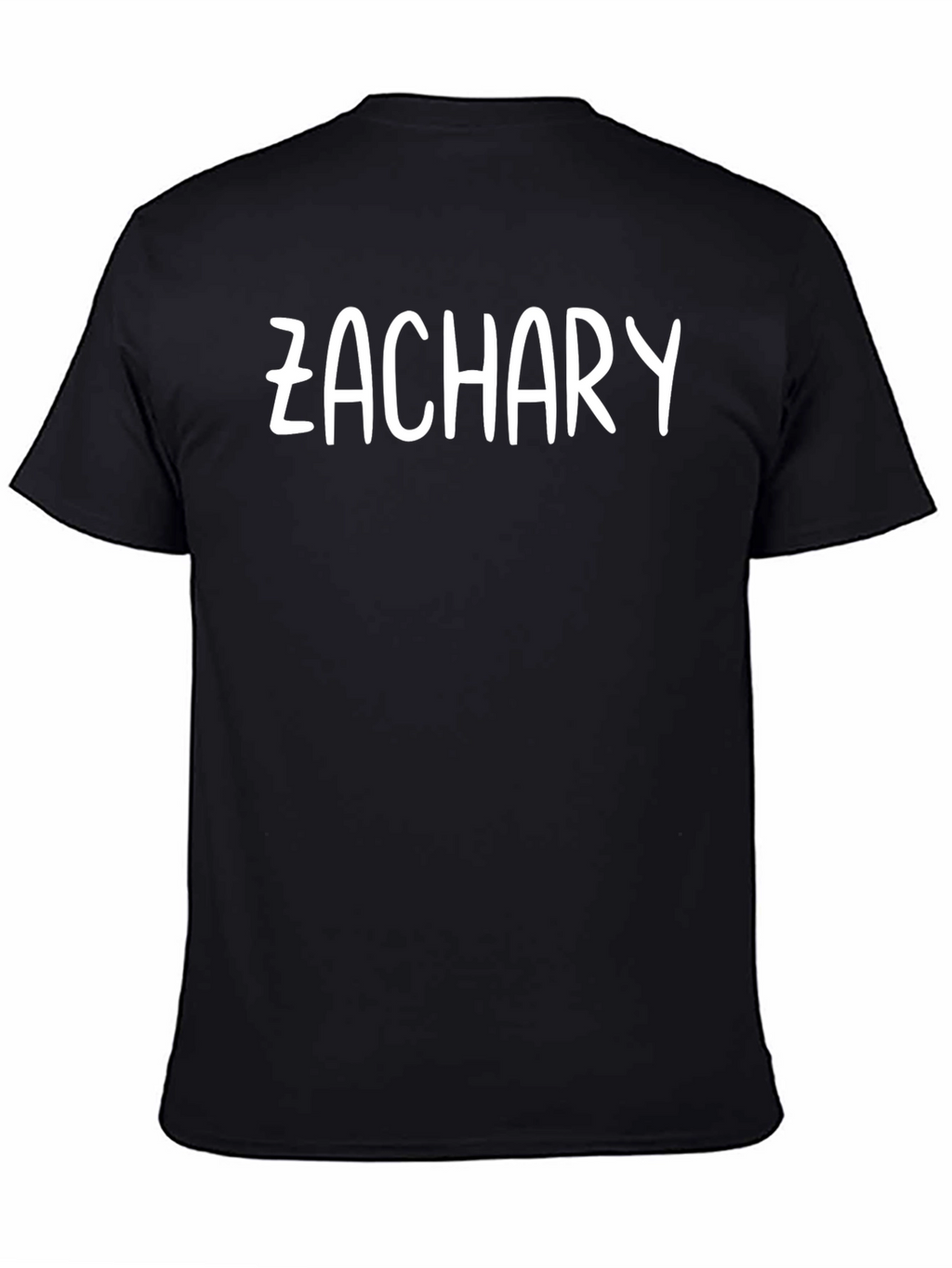 Personalized Zachary Black T-Shirt